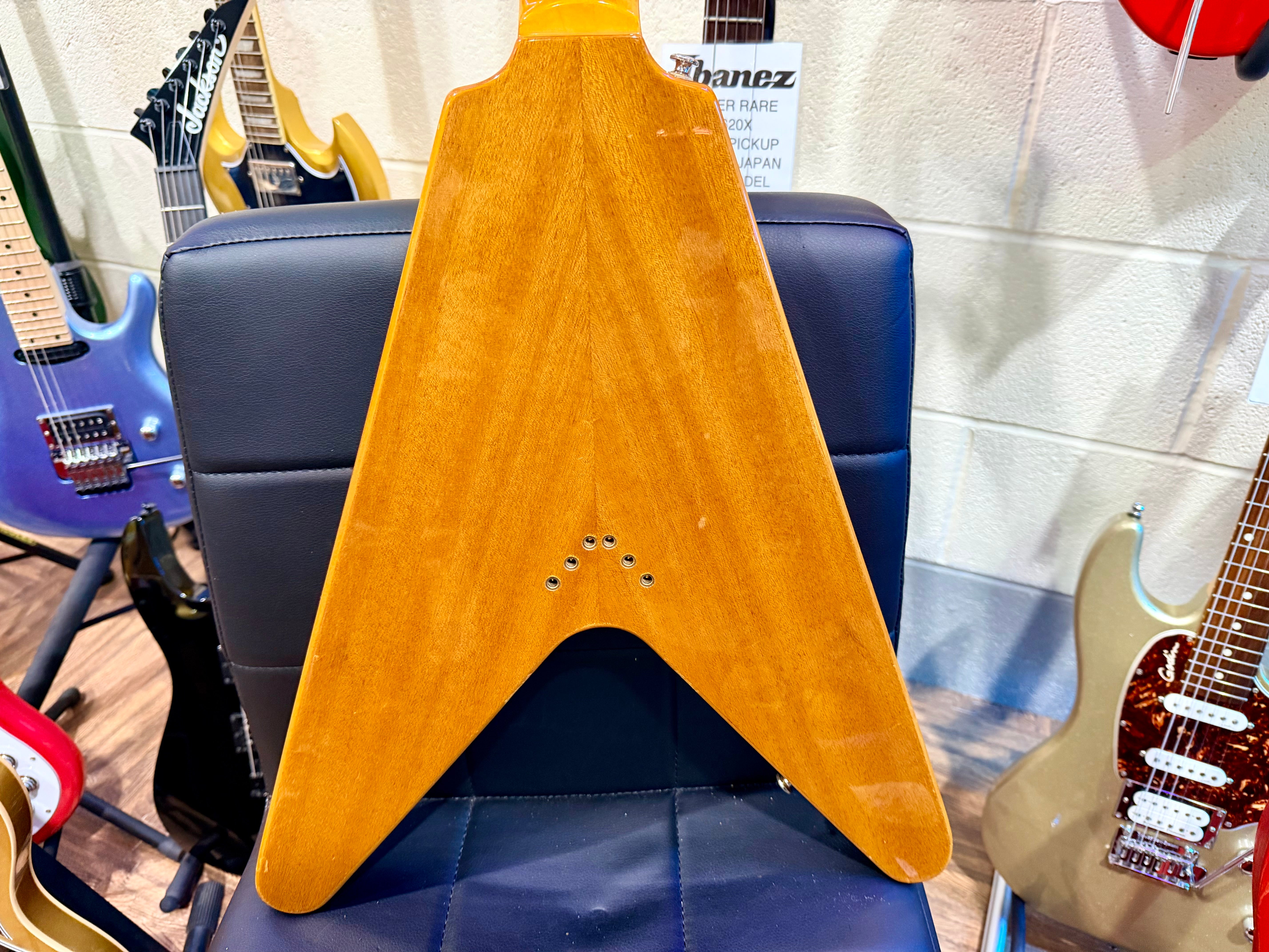 🔥2003 RARE🔥 Epiphone Korina Flying V ’58 Reissue~ Unsung Korea + Flight Case!