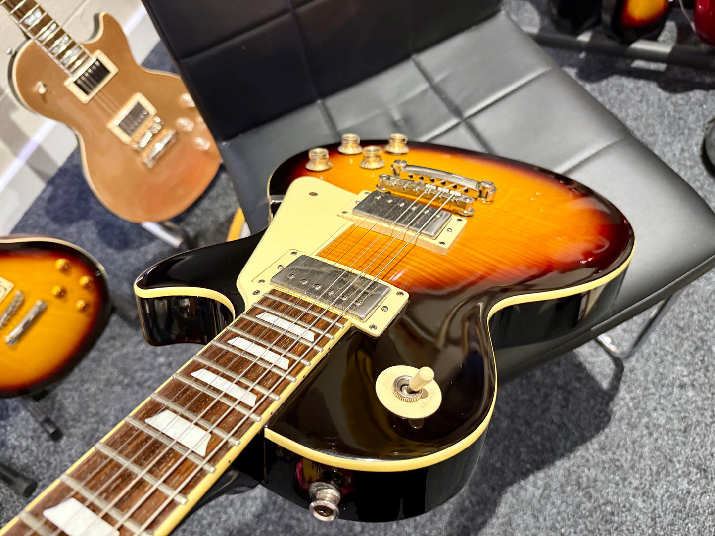 🌟 2016 Epiphone Les Paul Standard Plus Top Pro~ Vintage Sunburst~ 🌟