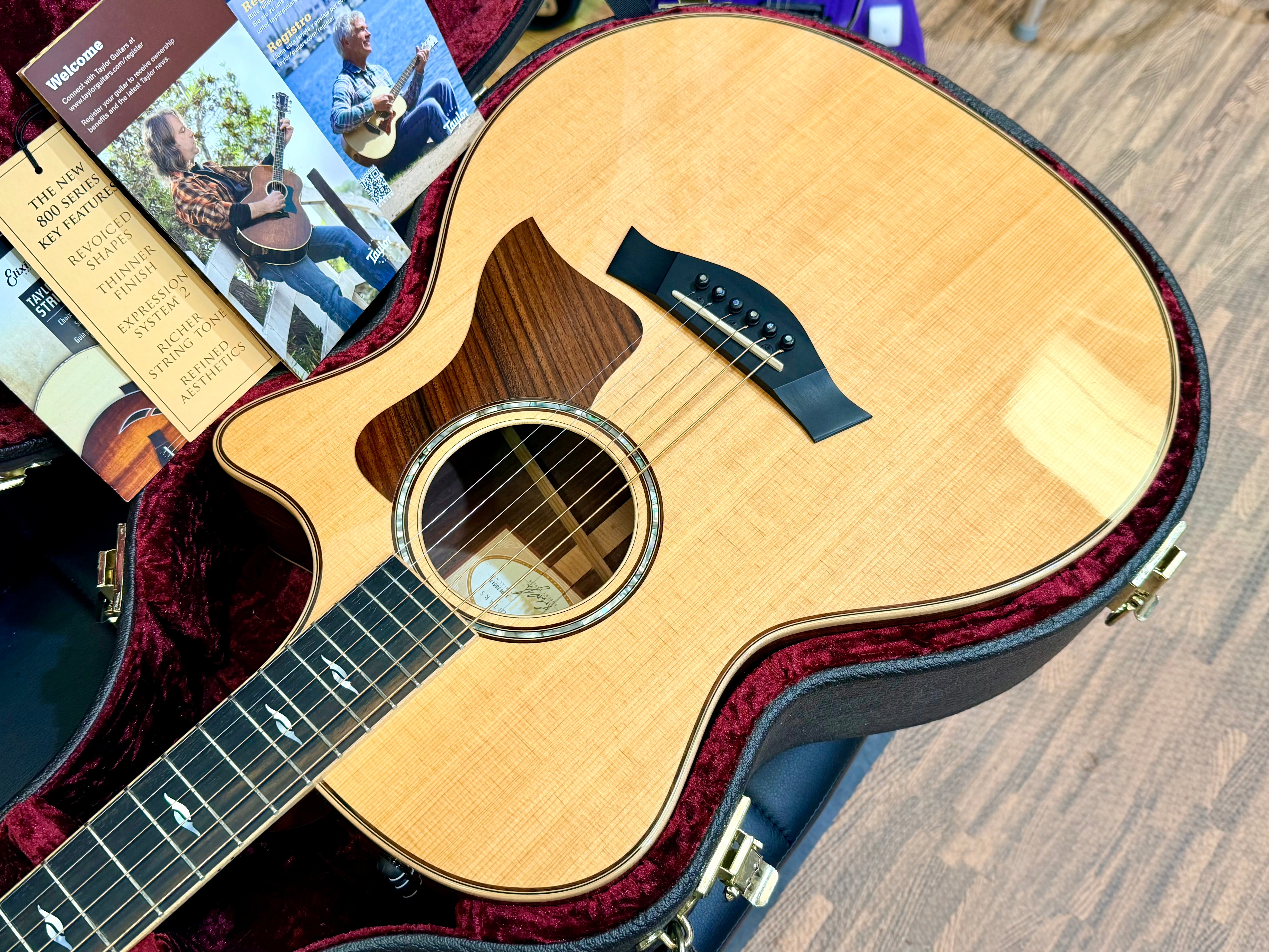✨2015✨ Taylor 814ce Grand Auditorium Electro Acoustic Guitar~ USA Natural + OHSC