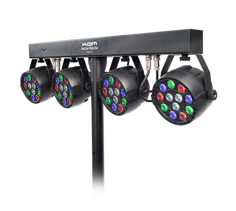 NEW KAM Par Can Party Bar Portable All-in-one Lighting System~ DJ Disco Lights!