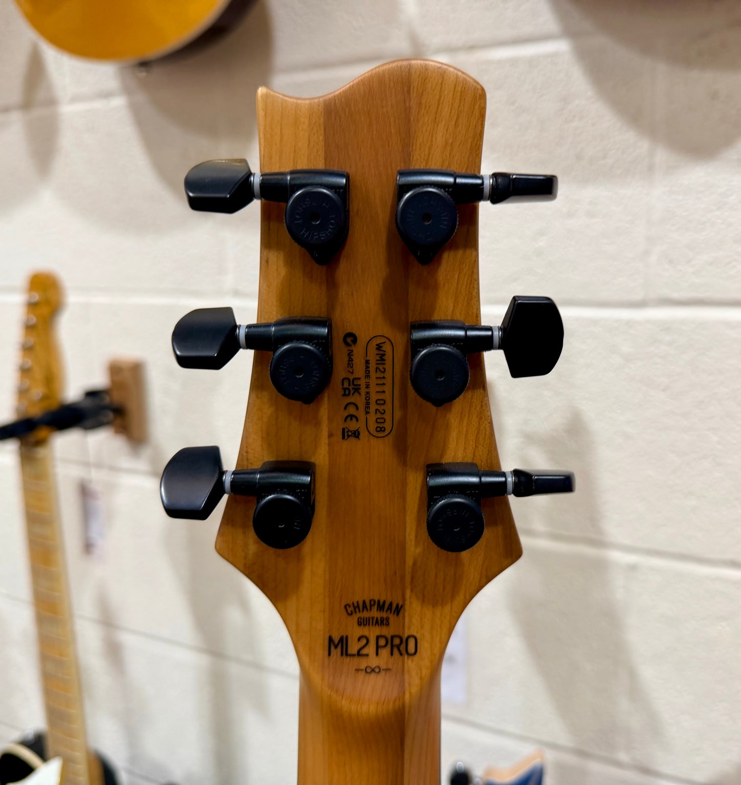 🔥2021🔥 Chapman ML-2 Pro Modern~ River Styx Black Satin~ Hipshot Tuners!