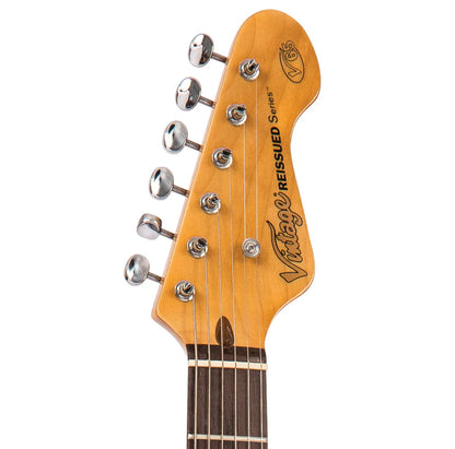 🎸NEW Vintage V65 ReIssued Series Hard Tail Electric Guitar ~ Soapbar~ Tobacco Sunburst 🎸