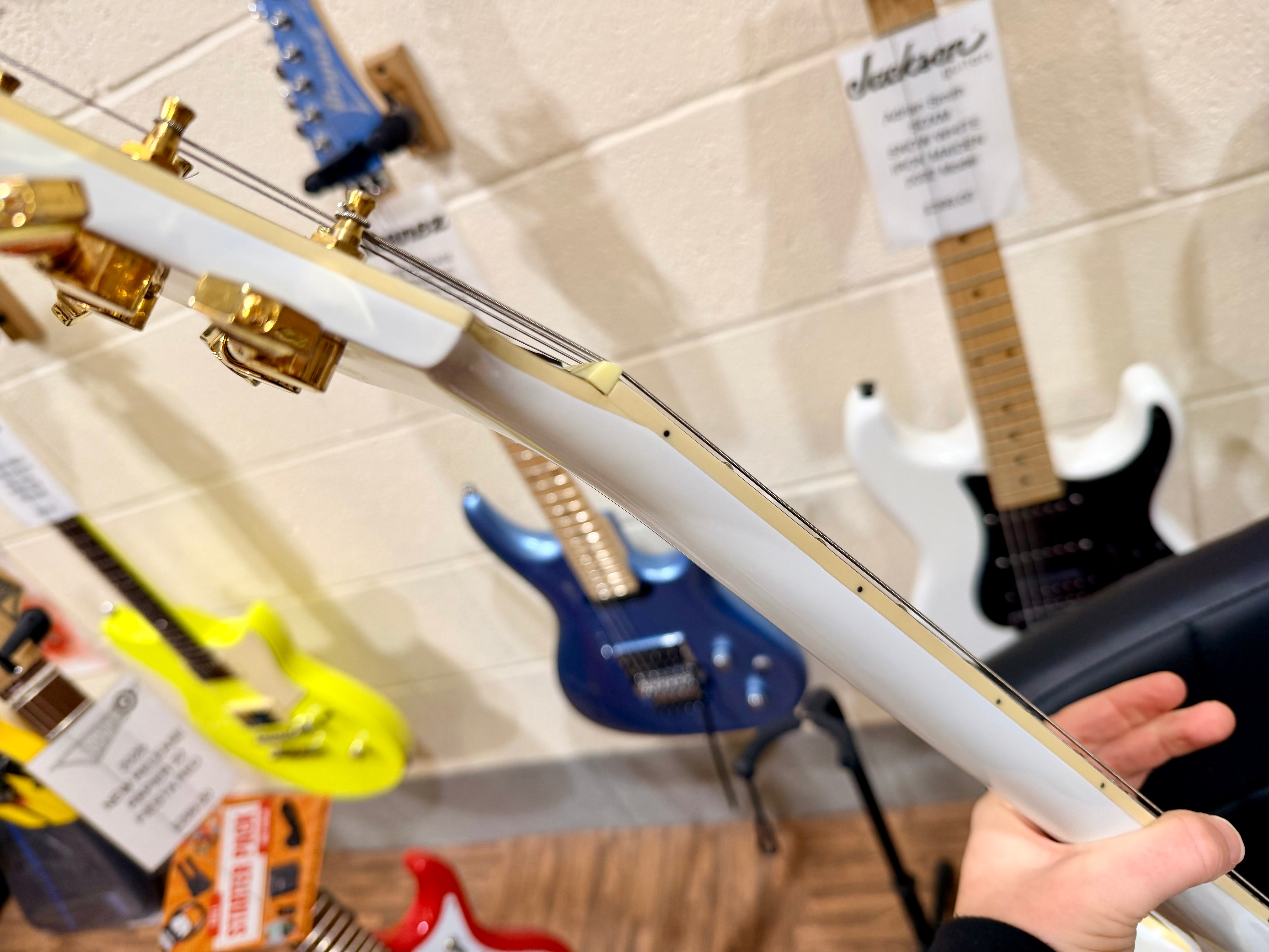 🌟2001 KOREA🌟 Epiphone Les Paul Custom~ Alpine White~ Seymour Duncan + Case!