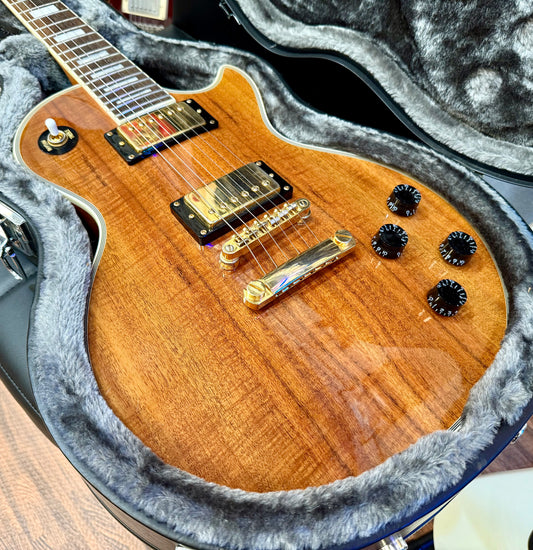 🔥MINT 2016🔥 Epiphone Les Paul Custom Pro KOA~ Split Coils + Case~ Ltd Edition!