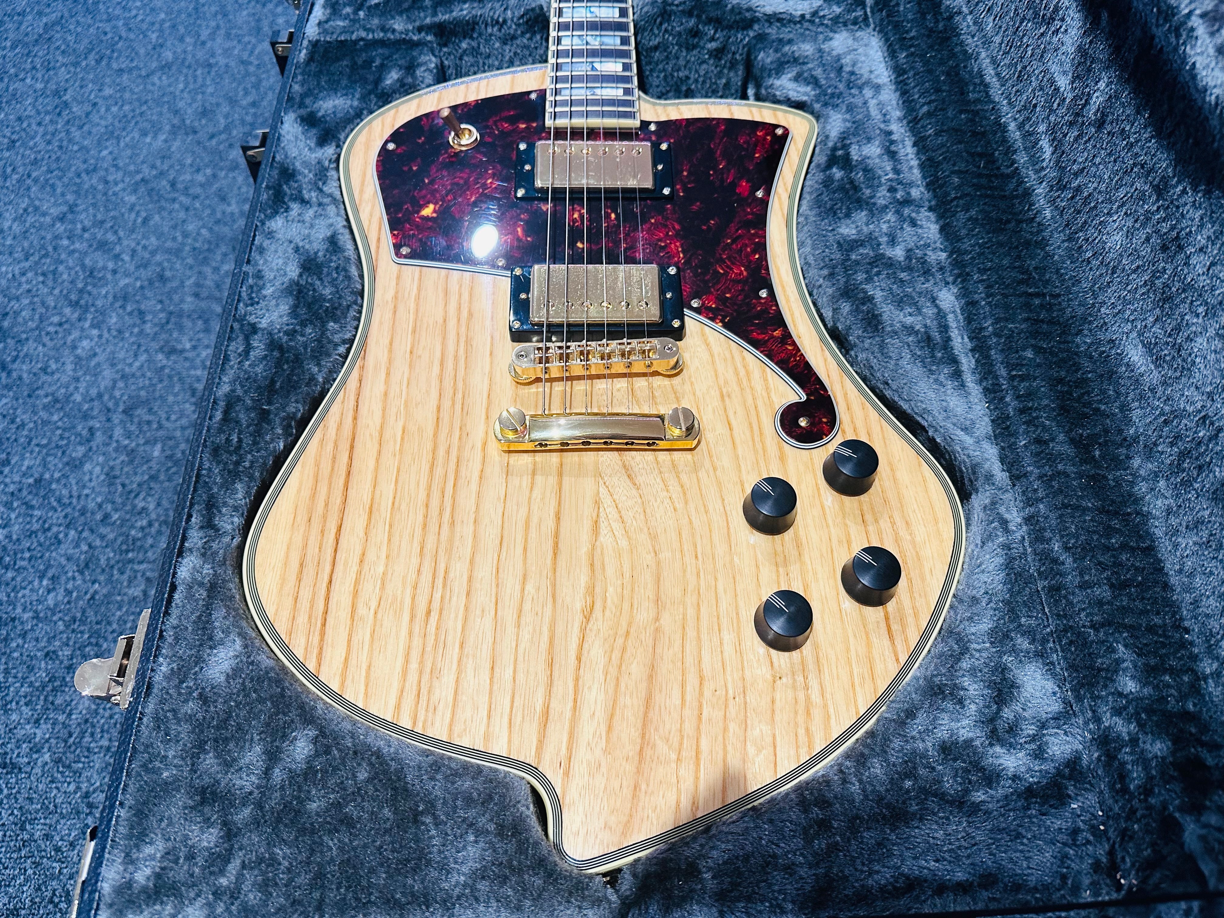 🌟MINT🌟 D'Angelico Ludlow Deluxe~ Swamp Ash Natural~2018~ Hard Case~MUST SEE 🌟