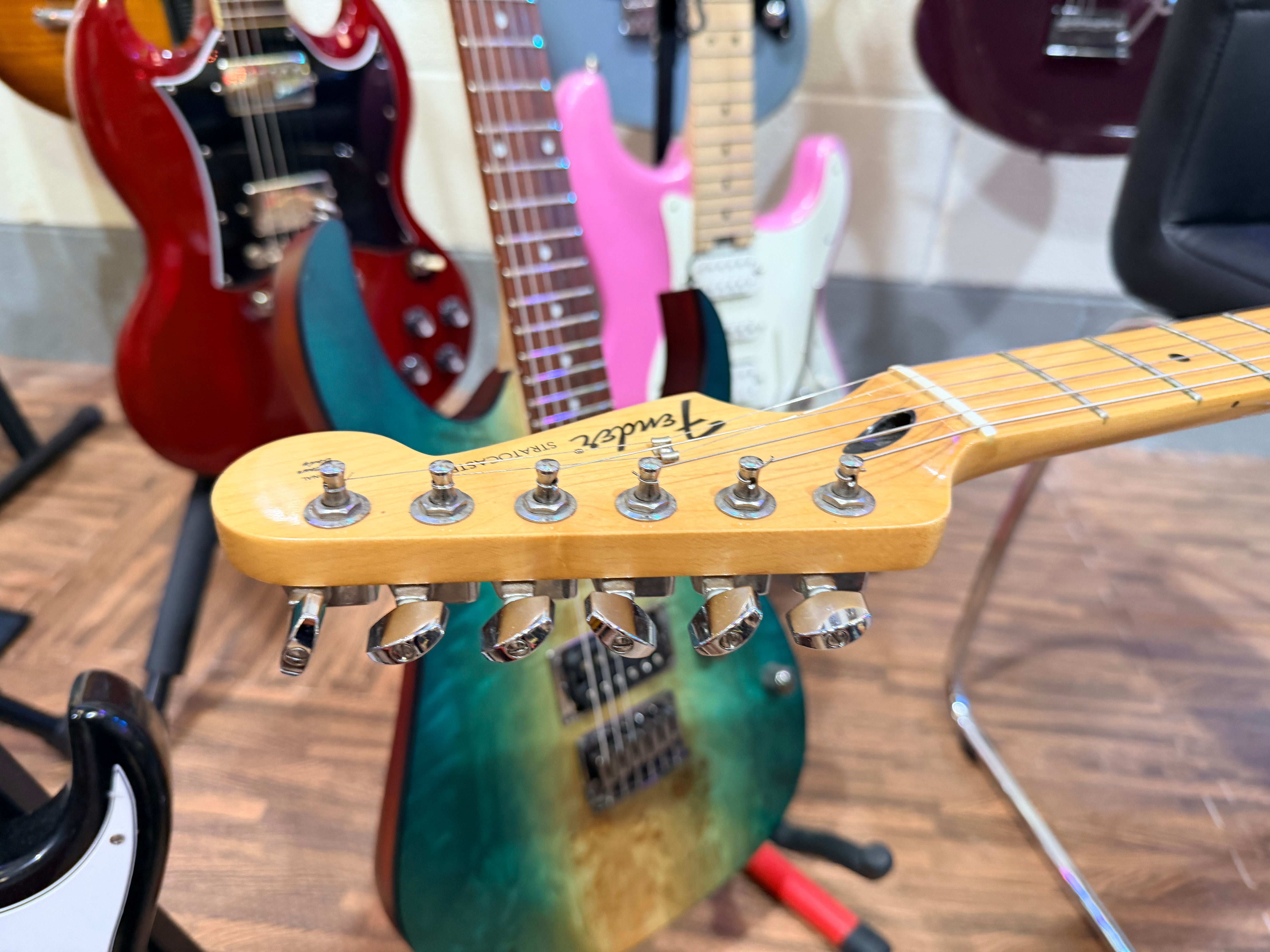 🌟2017🌟 Fender Standard Stratocaster~ Mexican MIM Strat~ Tidepool Blue Guitar!