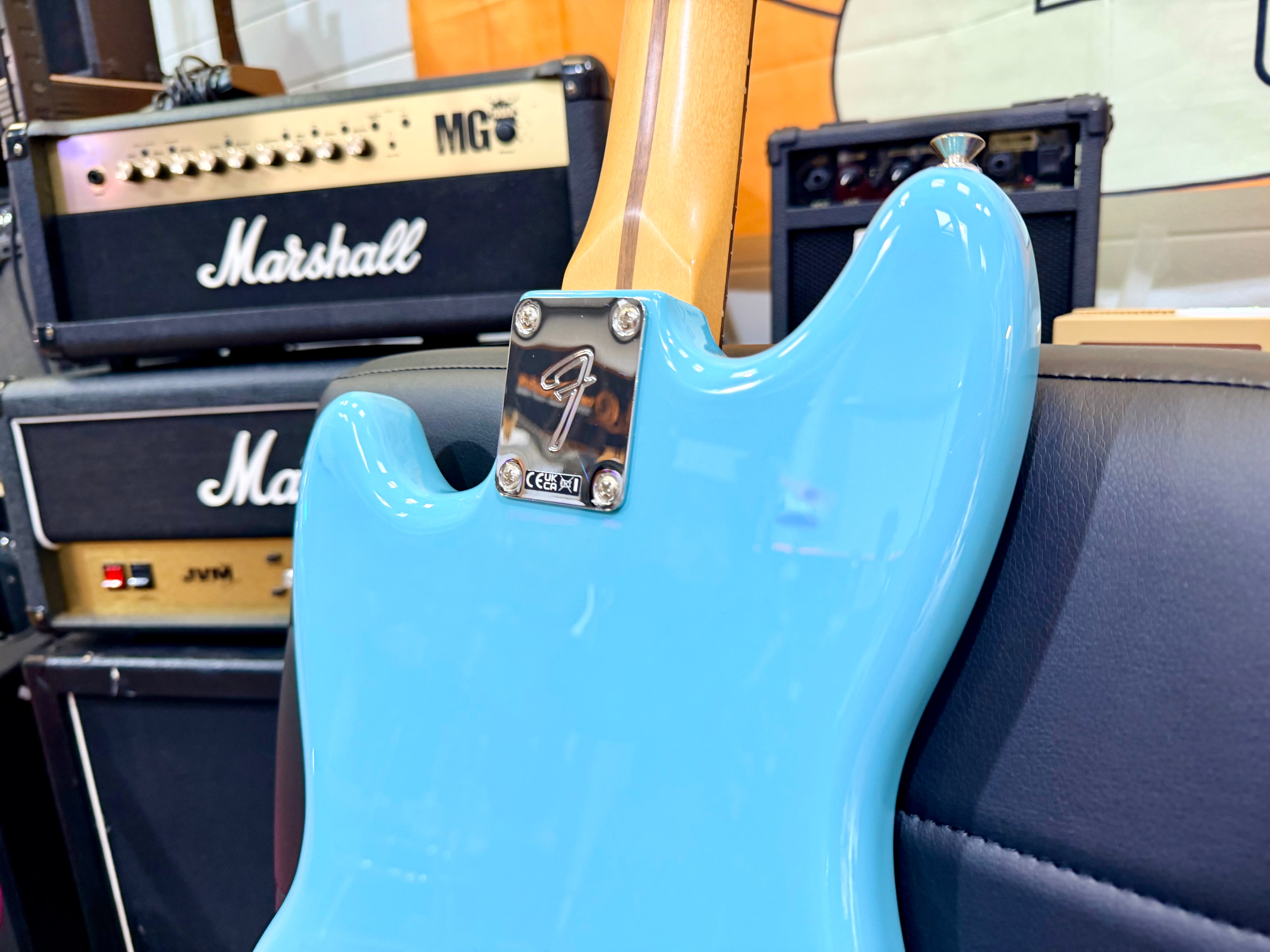 ✨2024✨ Fender Player II Mustang~ Aquatone Blue Electric Guitar~ Mexican MIM!