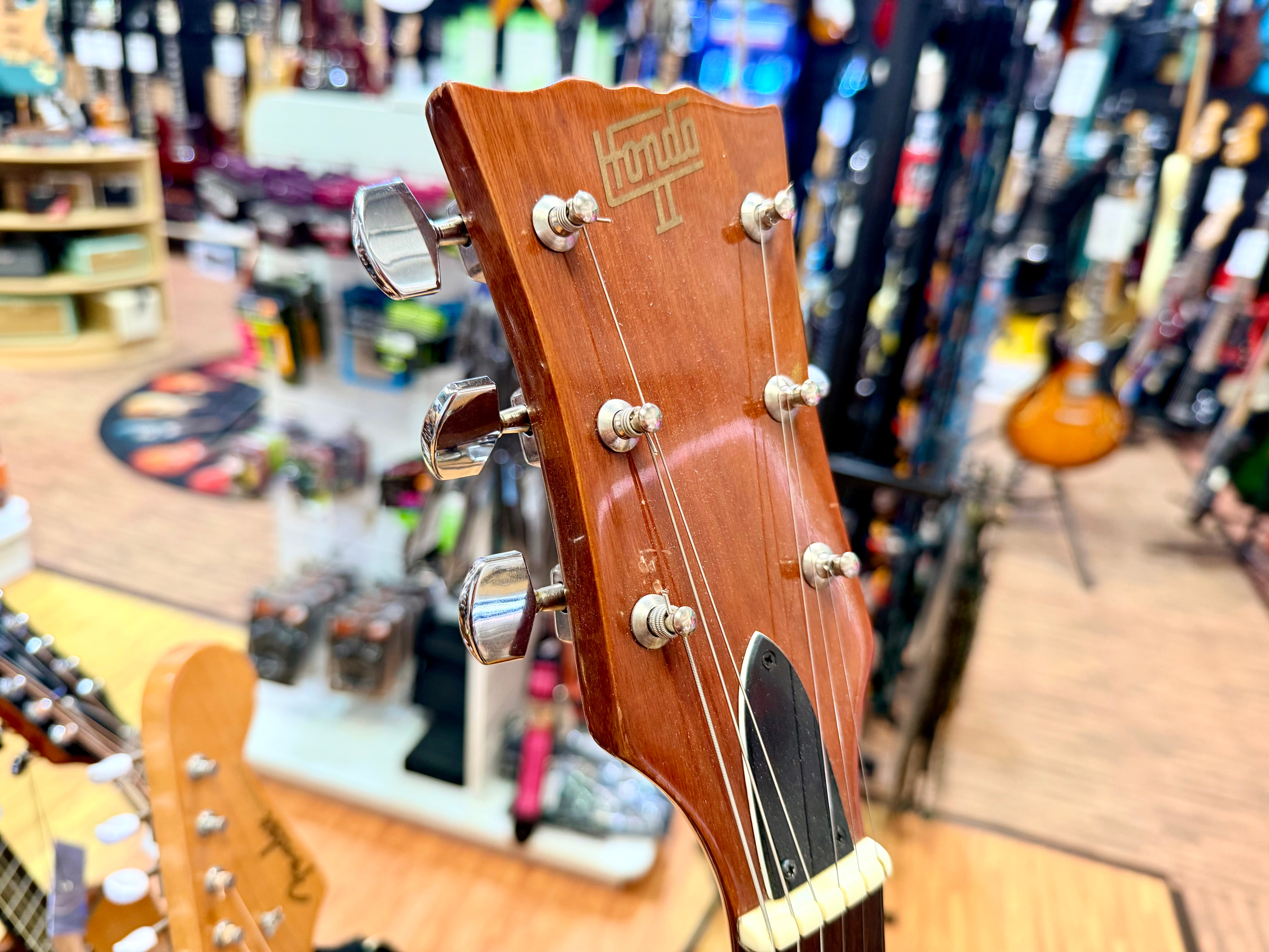 ✨RARE✨ Vintage Hondo II H732 ML De Luxe Series Humbug Natural~ Korea 1980’s!