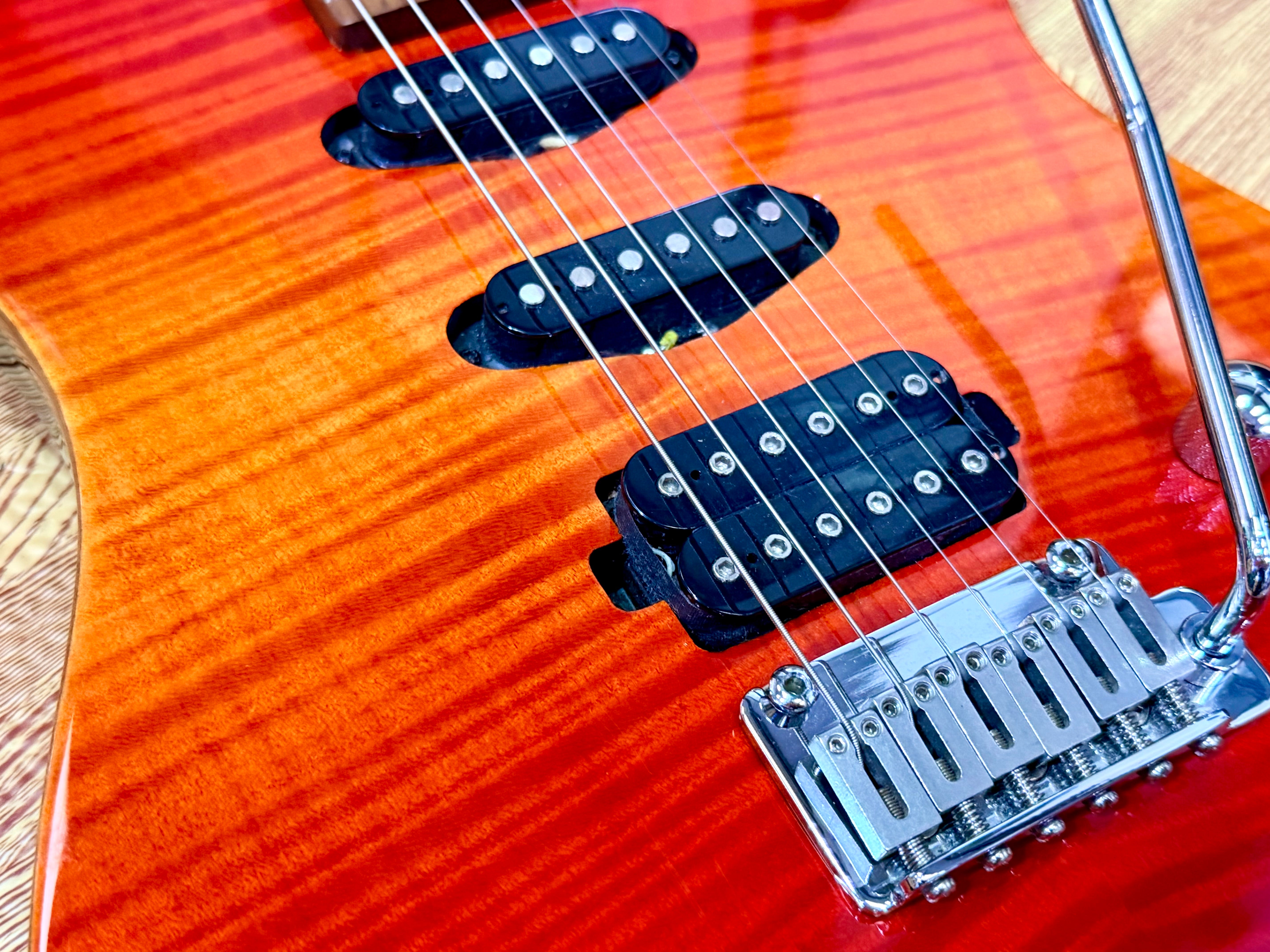 ☀️2020☀️ Chapman Guitars ML1 Hybrid~ Cali Sunset Red HSS~ Roasted Maple Neck!