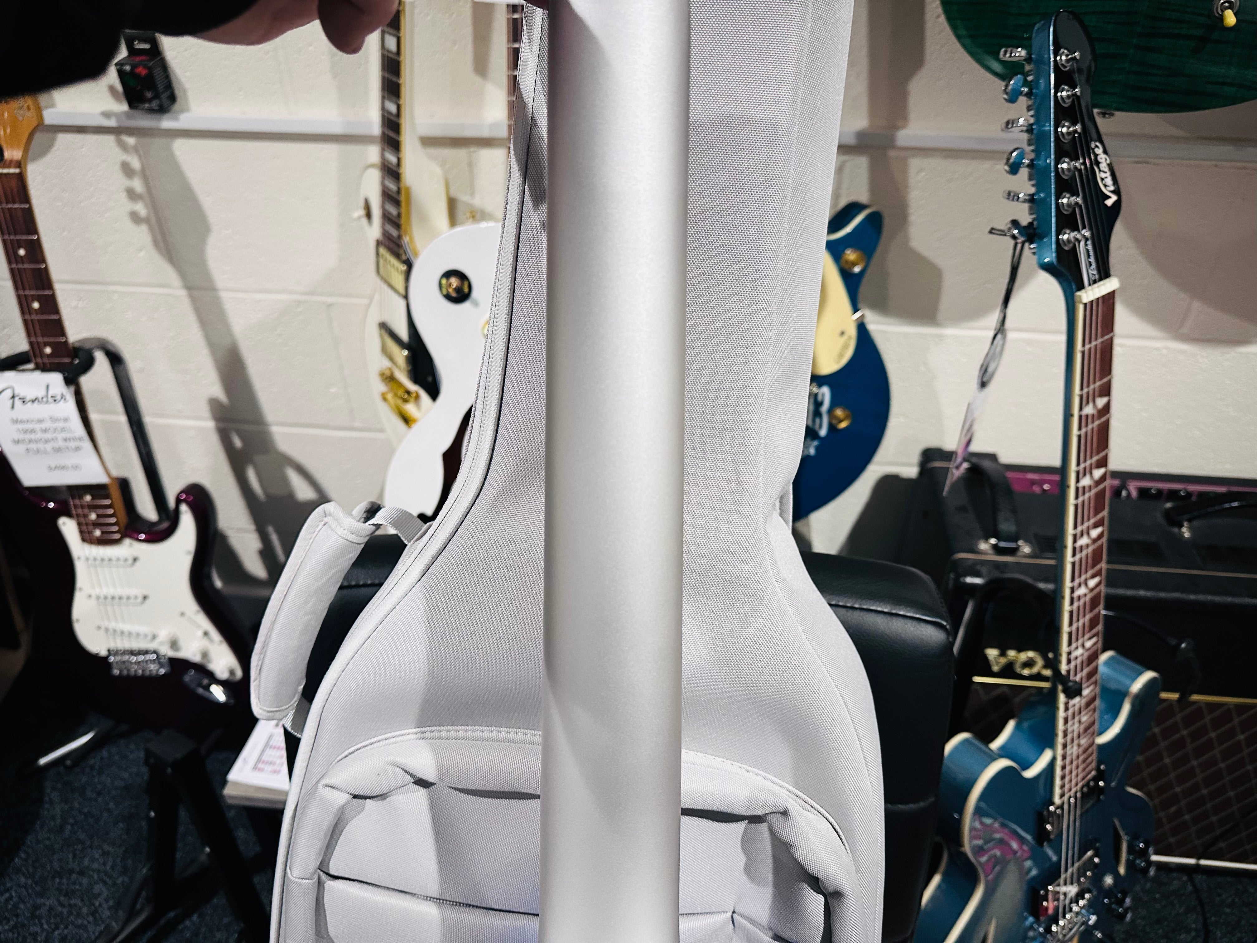 🌟NEW🌟 LAVA ME AIR CARBON FIBRE 36” Electro-Acousic Smart Guitar~ Silver + Bag!