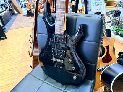🔥2008🔥 ESP LTD F-100FM See Thru Black Electric Guitar~ Early Model 08!