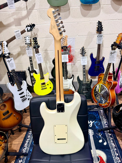 🌟2013🌟 Fender Squier Deluxe Stratocaster~ Olympic White Pearl~ Indonesia Made!