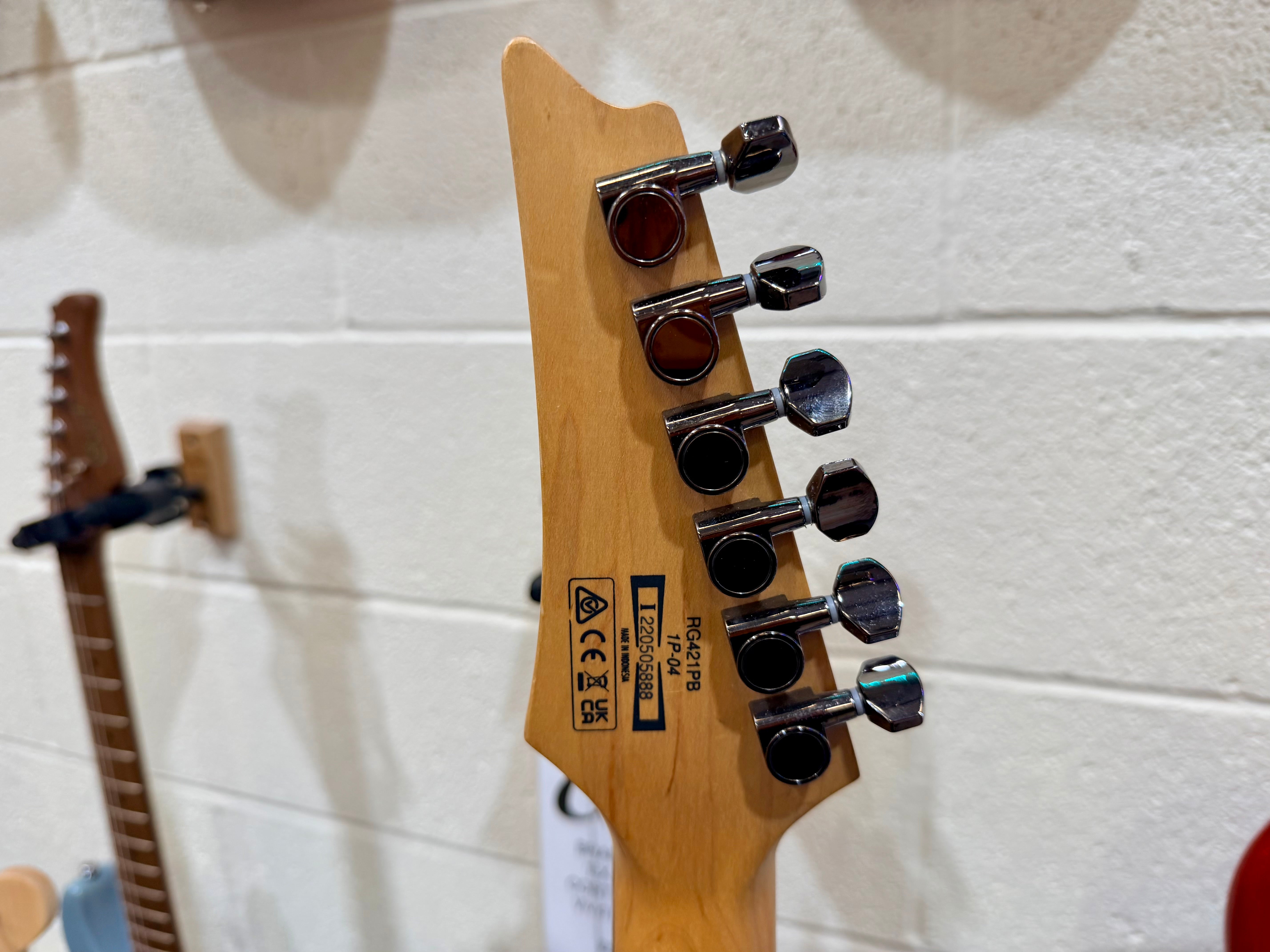 🔥2022🔥 Ibanez RG421PB Caribbean Shoreline Flat~ Wizard III Neck~ Poplar Burl!
