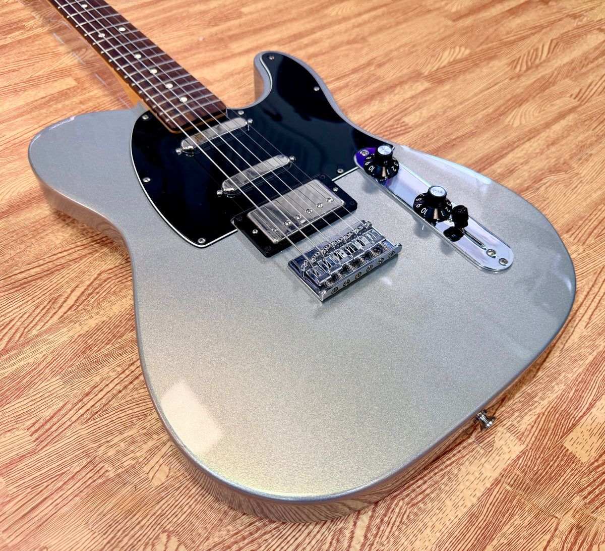 🔥2012🔥 Fender Blacktop Telecaster Baritone~ Ghost Silver HSS~ Mexican MIM Tele