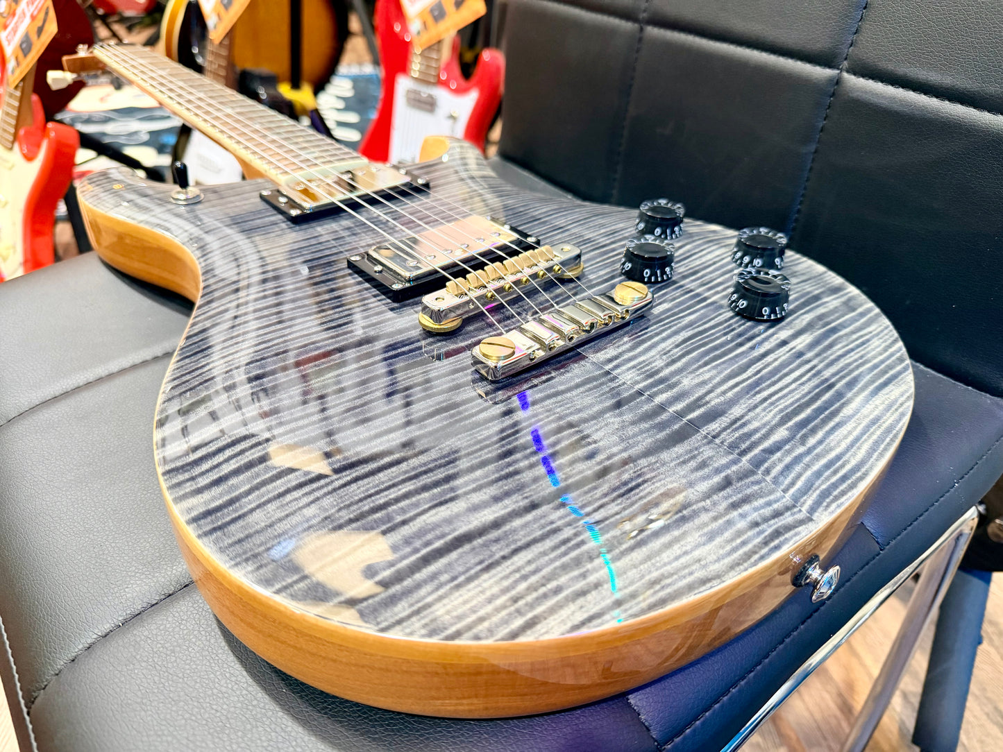 🔥MINT 2023🔥 PRS SE McCarty 594~ Charcoal Maple Top~ Gig Bag~ Stunning Guitar!