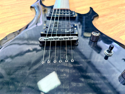 🔥2008🔥 ESP LTD F-100FM See Thru Black Electric Guitar~ Early Model 08!