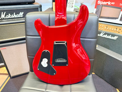 🌟2024🌟 PRS SE Custom 24-08 Charcoal Red Burst~ Locking Tuners & Gig Bag!
