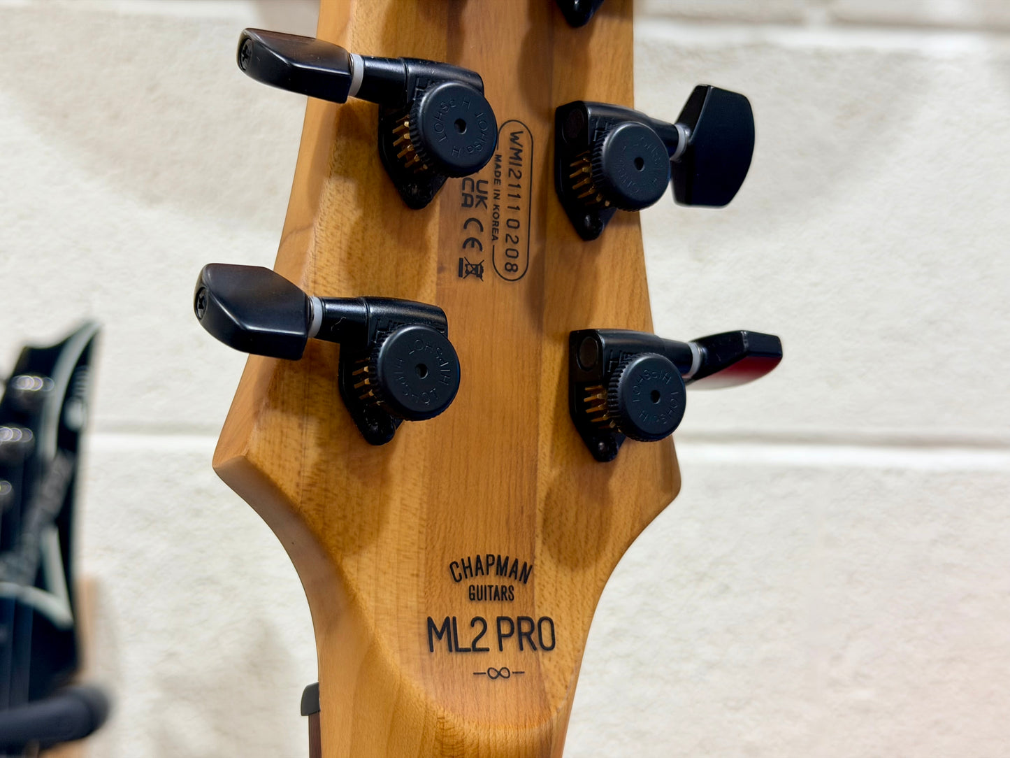 🔥2021🔥 Chapman ML-2 Pro Modern~ River Styx Black Satin~ Hipshot Tuners!