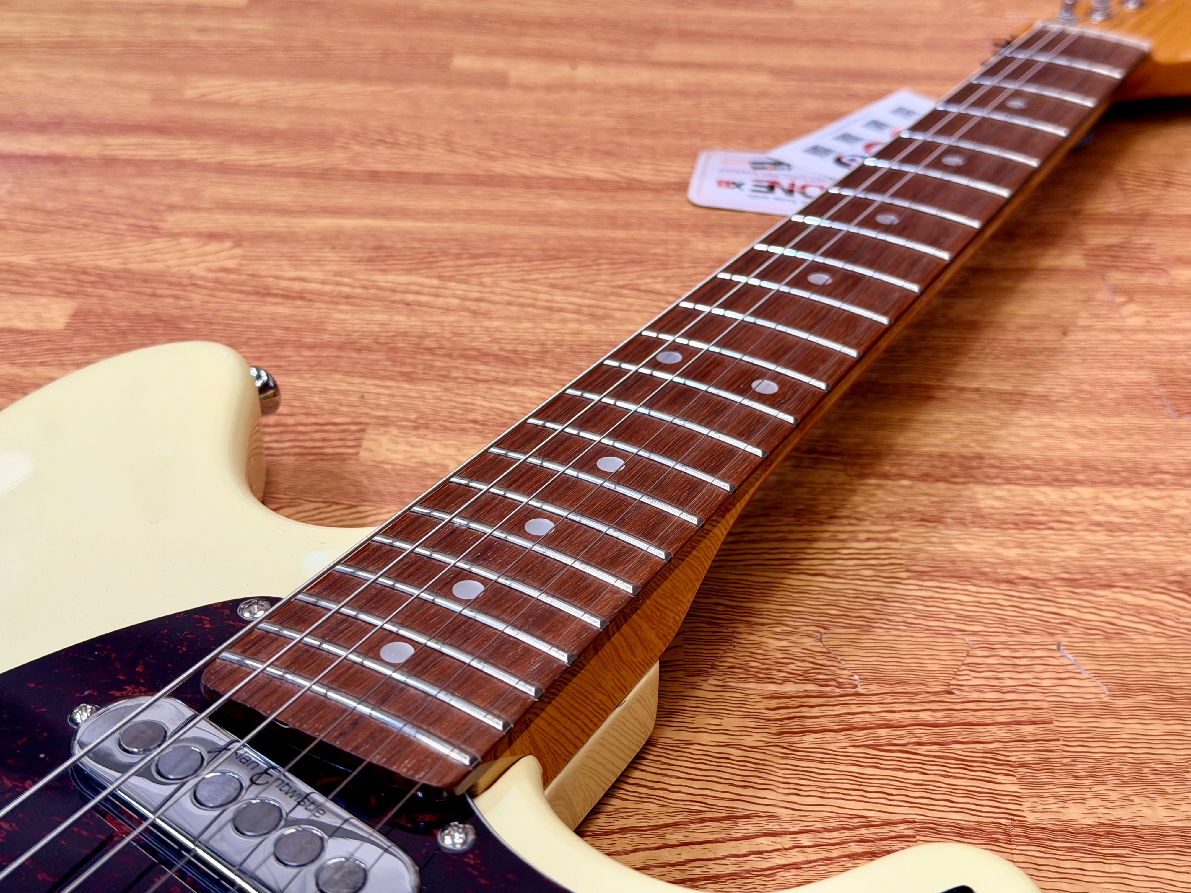 🔥NEW🔥 Vintage REVO Series 'Colt' SS Twin Electric Guitar ~ Vintage White!