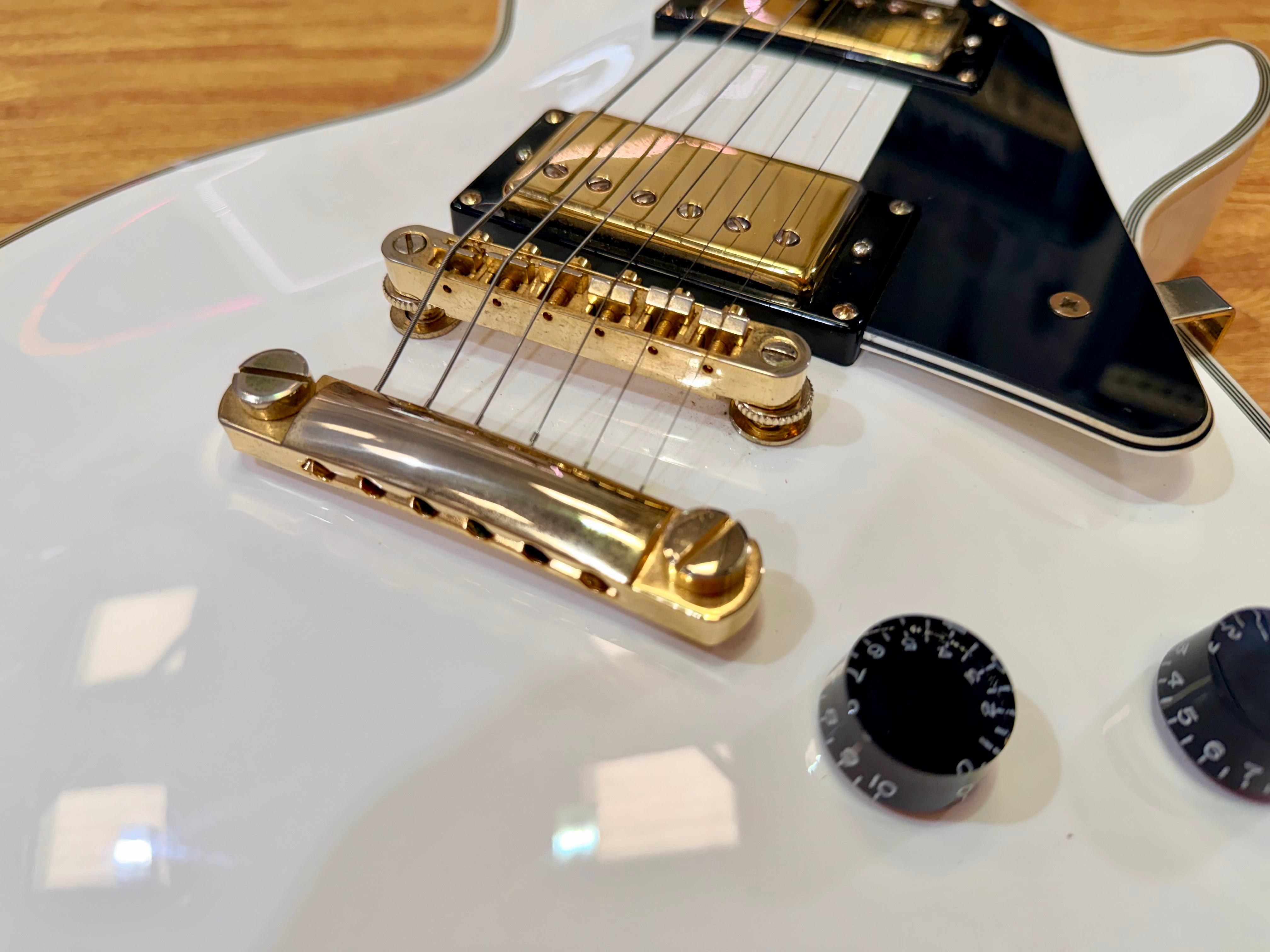 ⚡️7lb⚡️Epiphone Limited Edition Les Paul Custom Lite~ Alpine White & Gold~ 2019!