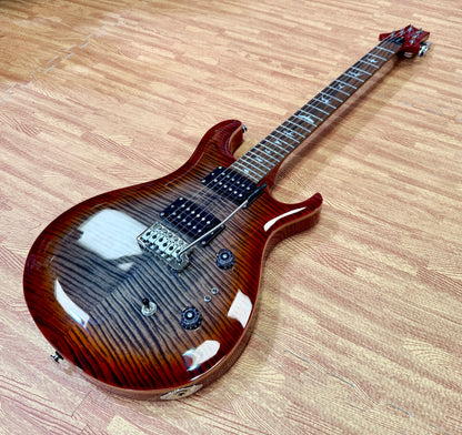 🌟2024🌟 PRS SE Custom 24-08 Charcoal Red Burst~ Locking Tuners & Gig Bag!