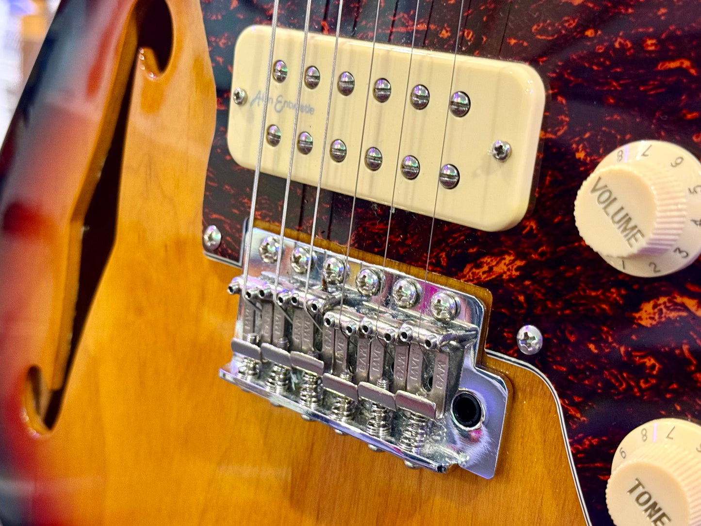 🔥MINT 2023🔥 Revelation RJT-60 TL Thinline~ Vintage Sunburst~ Jazzmaster Style