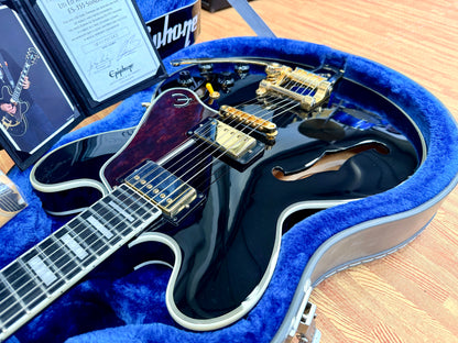 🔥2018🔥 Epiphone Joe Bonamassa ES-355 Limited Edition Black + OHSC & Signed COA