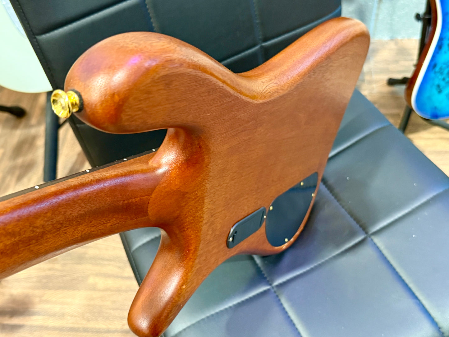 🔥CURVED BODY🔥 SX SWB1 Active Bass Guitar in Natural Satin Finish~ Arched!