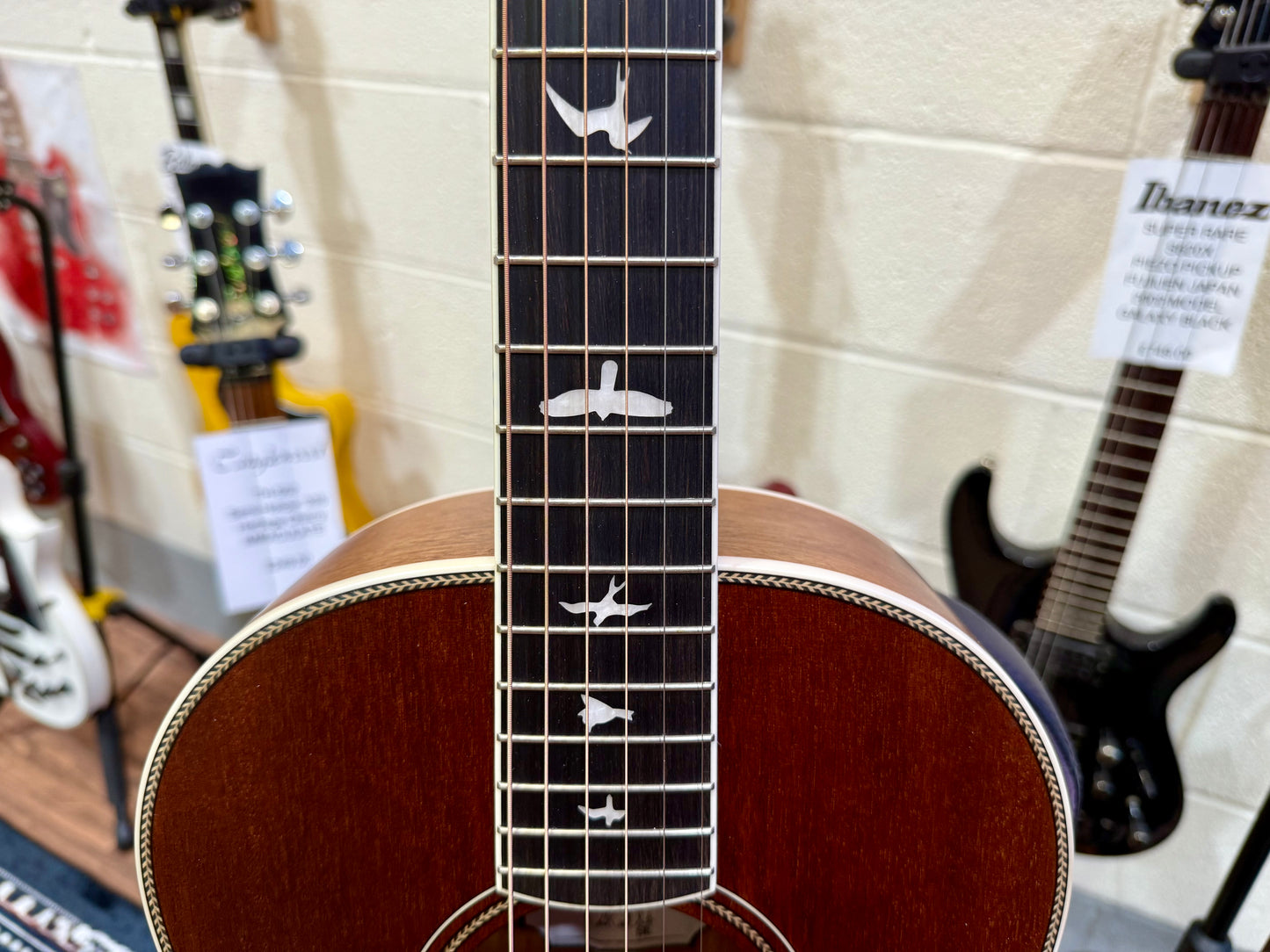 🦅 MINT 2020 🦅 PRS SE P20E Tonare Parlor~Electro Acoustic~ Satin Mahogany + Bag