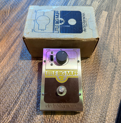 🎸 1970/1980 Boxed~Vintage Electro-Harmonix Little Big Muff Guitar Fuzz Pedal 🎸