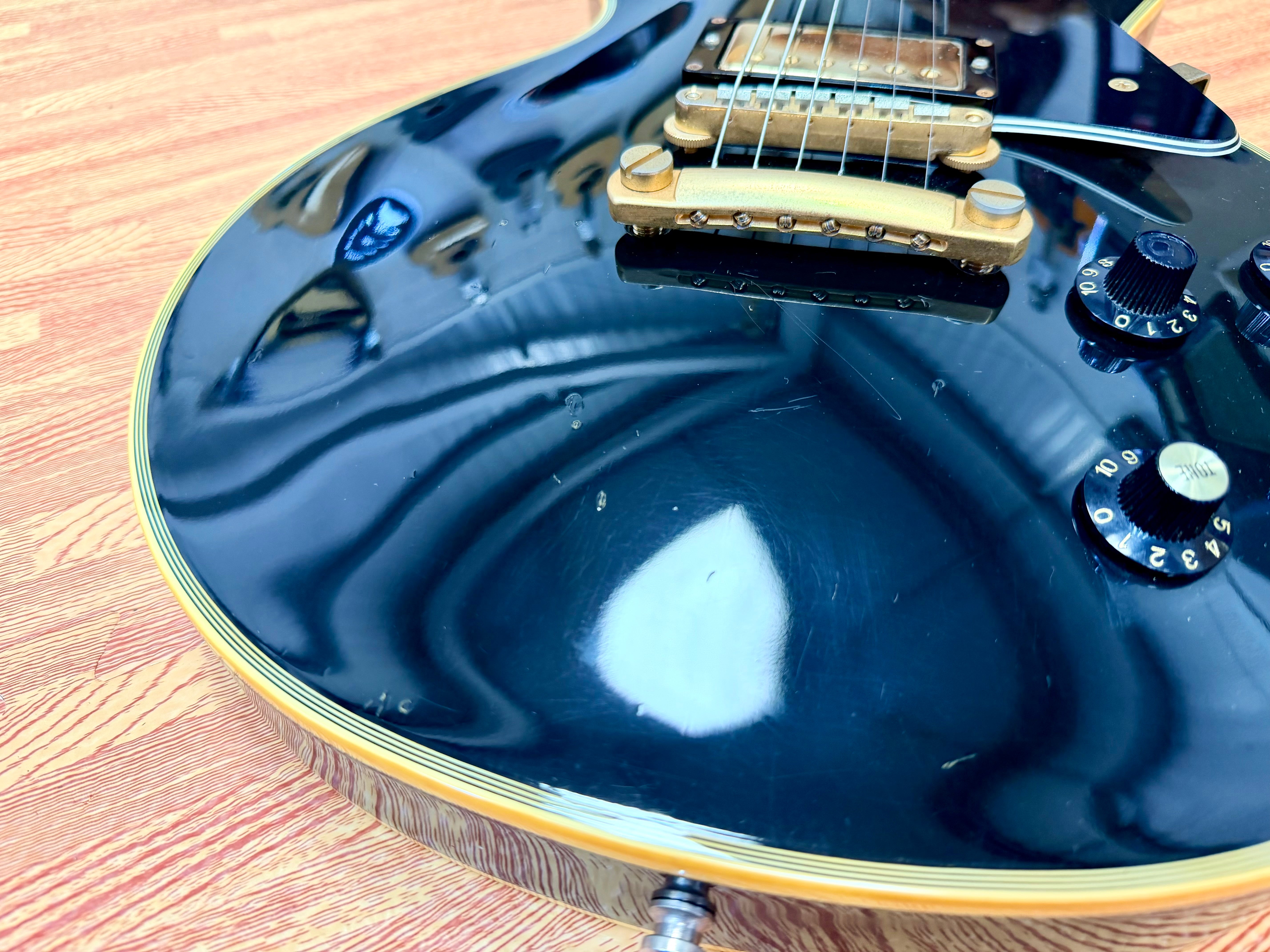 🇯🇵 1992 Greco EGC-480 Mint Collection Les Paul Custom~ MIJ Japan Ebony 🇯🇵