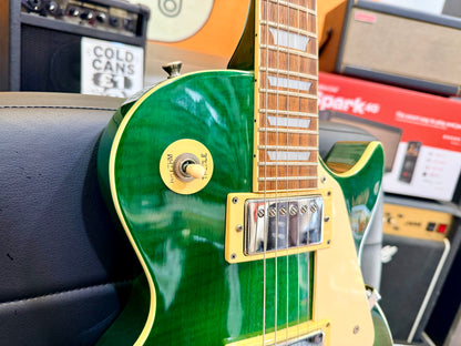 🔥1998🔥 Korean Epiphone Les Paul Standard~ Limited Edition Translucent Green!