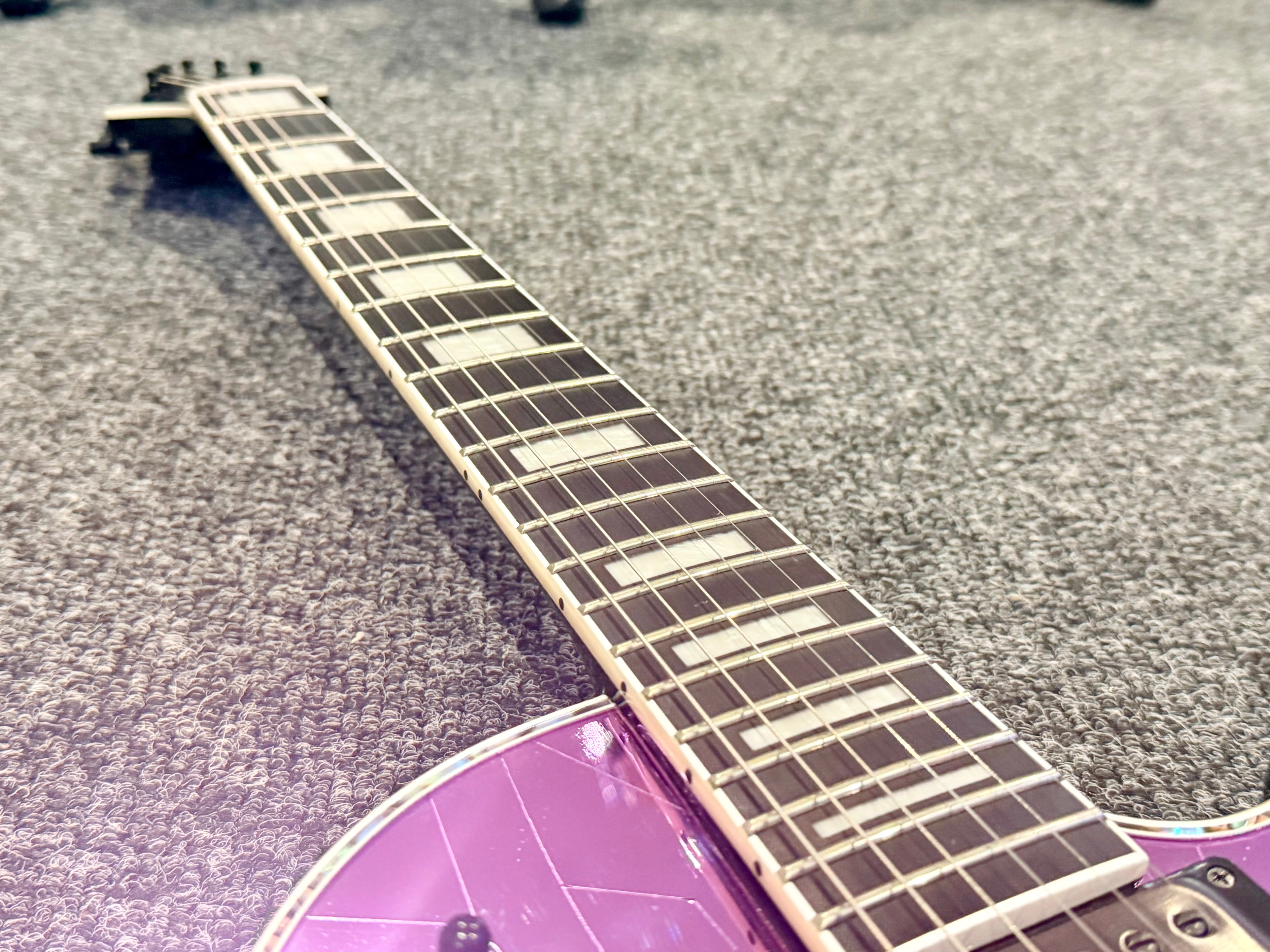 🔥2021🔥 Jackson Pro Series Marty Friedman MF-1 Purple Cracked Mirror Signature!