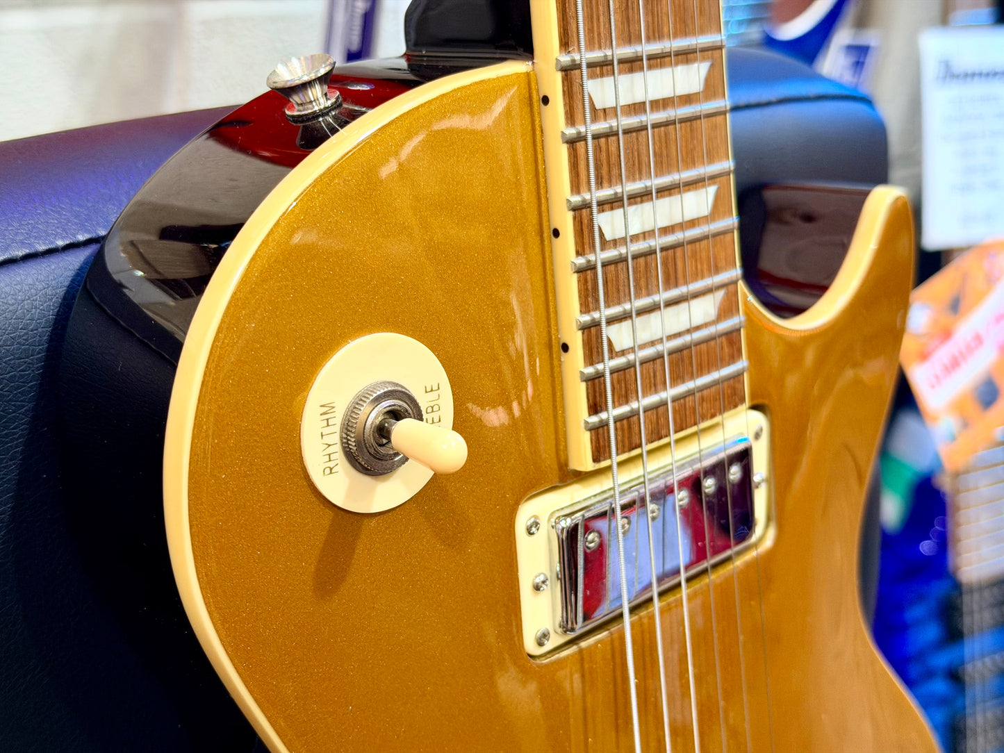 🔥2009🔥 Burny Les Paul Gold Top~ Super Grade Model~ RARE W/Mini Humbuckers!