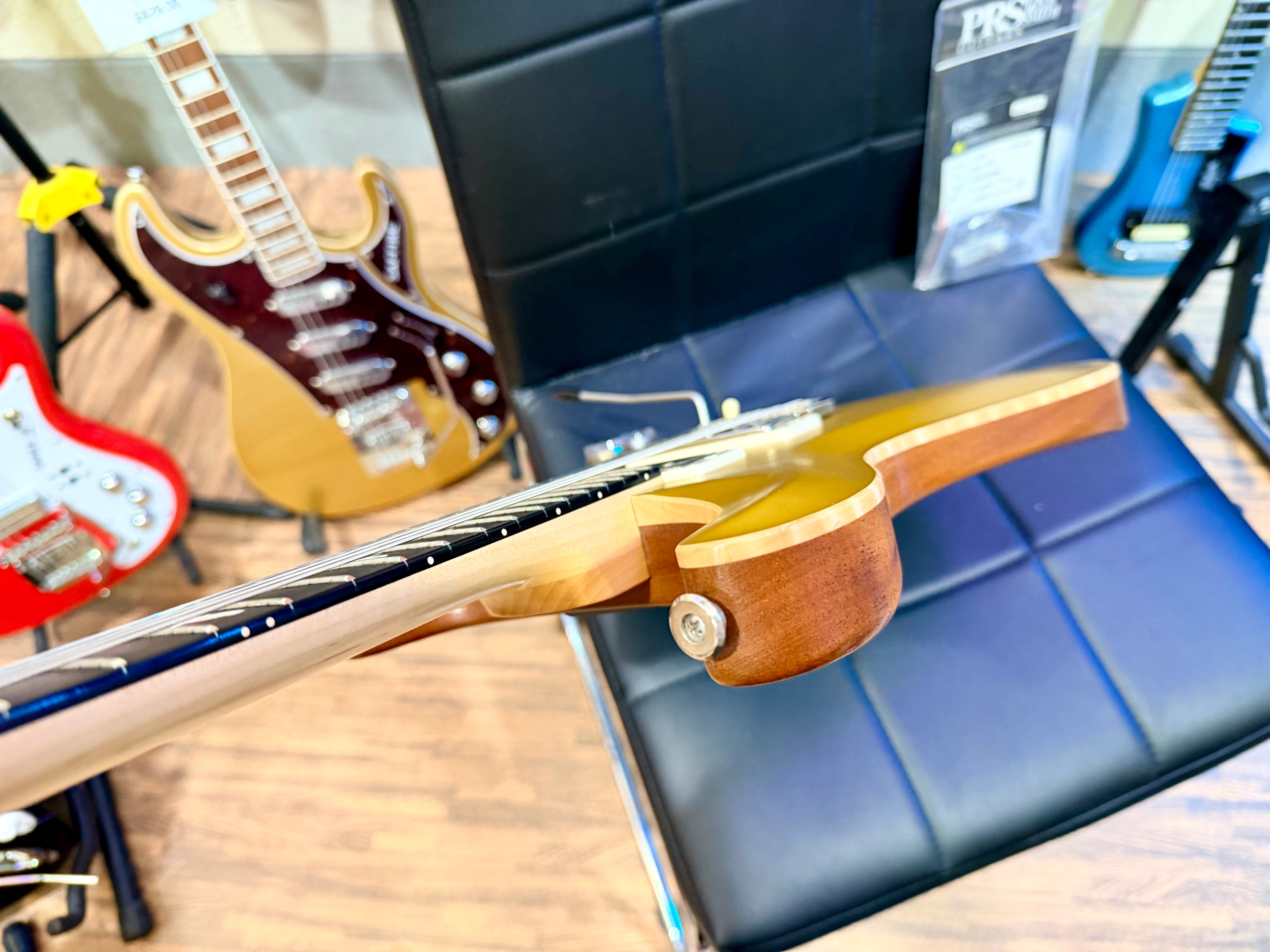 🔥RARE 2023🔥 PRS CE24 Satin Gold Top Limited Edition~ Natural Back~ USA~ Gig Bag