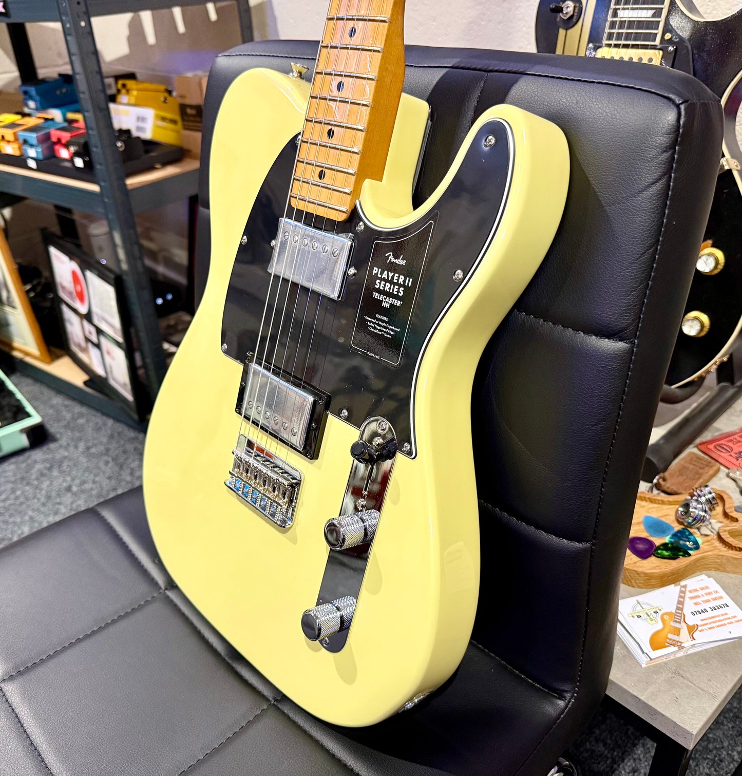 🌟NEW 2024🌟 Fender Player ii Telecaster HH~ Hialeah Yellow~ Maple Fretboard!