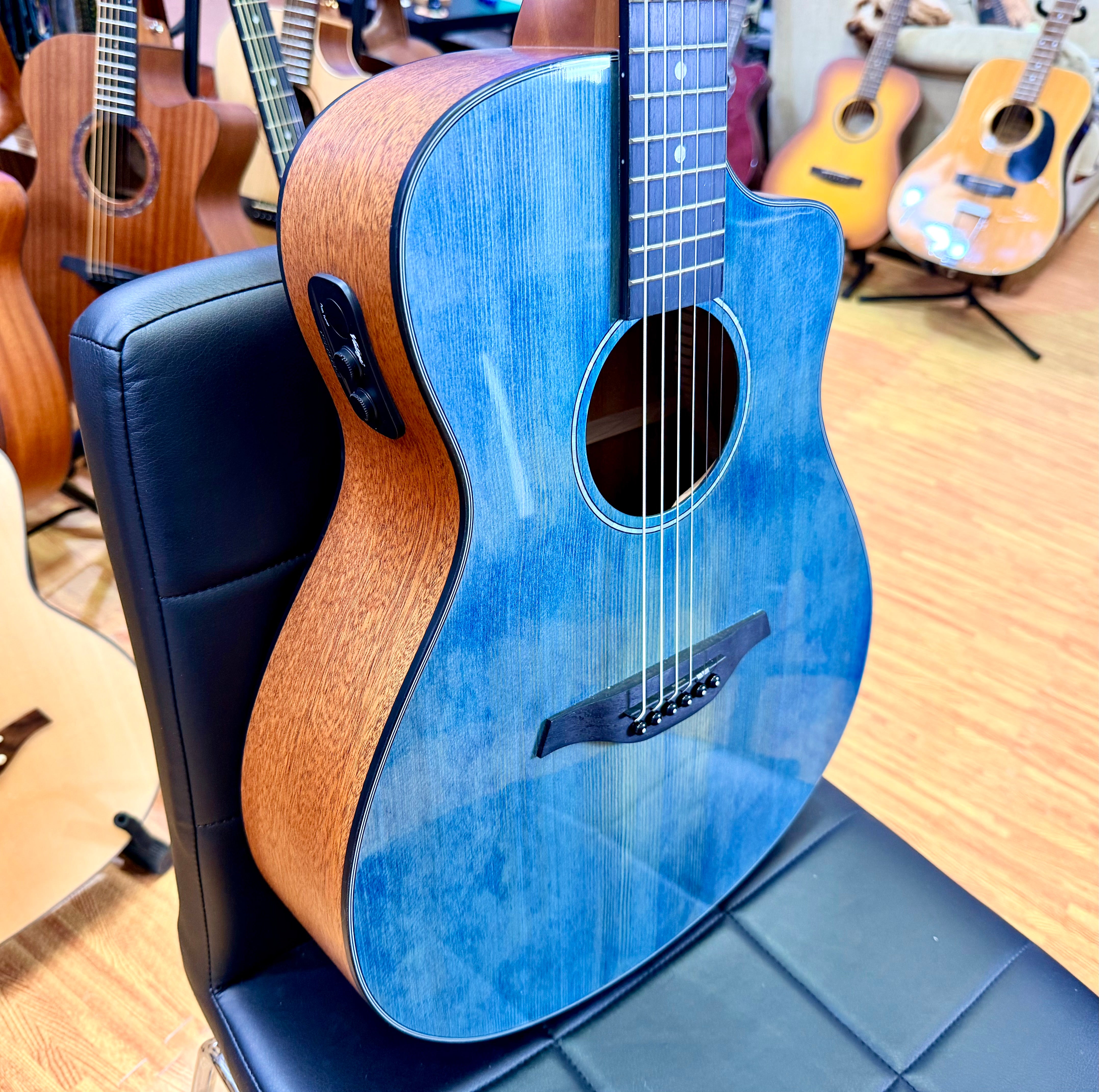 ✨NEW✨ Vintage Pacific Coast Series VEC300DB Electro-Acoustic Guitar~ Denim Blue