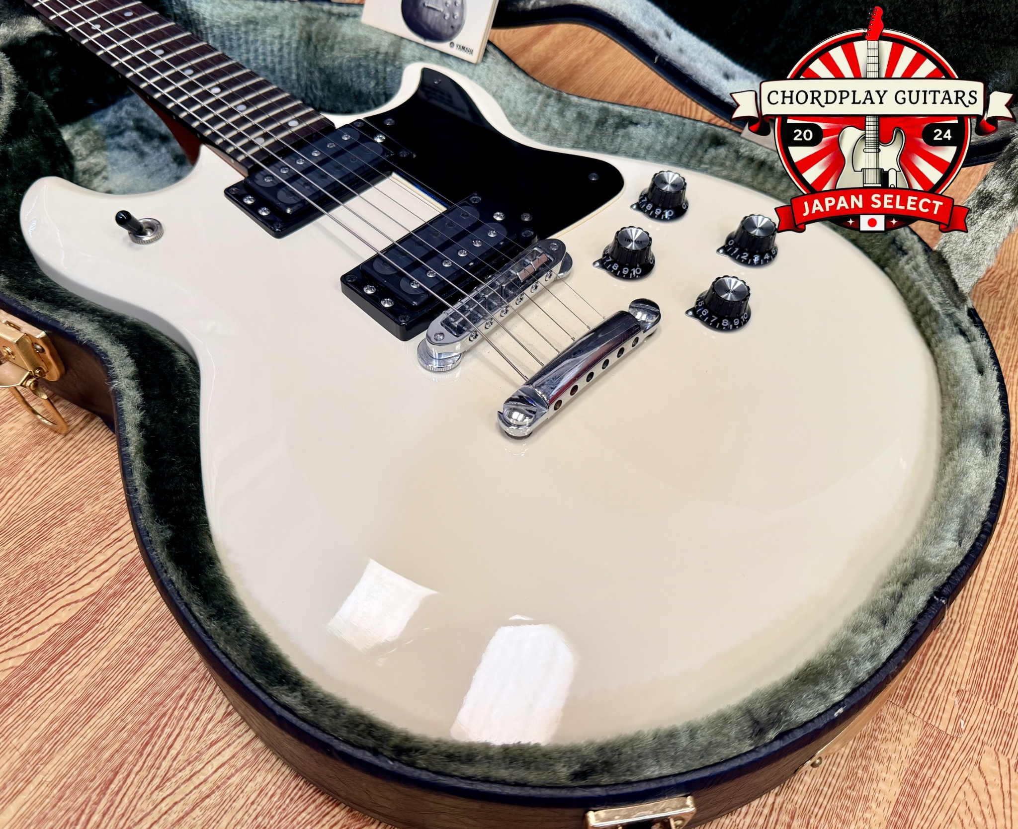 🇯🇵 Yamaha Super Flighter SF500~ 1978~ Vintage White ~ Made in Japan~ Case 🇯🇵