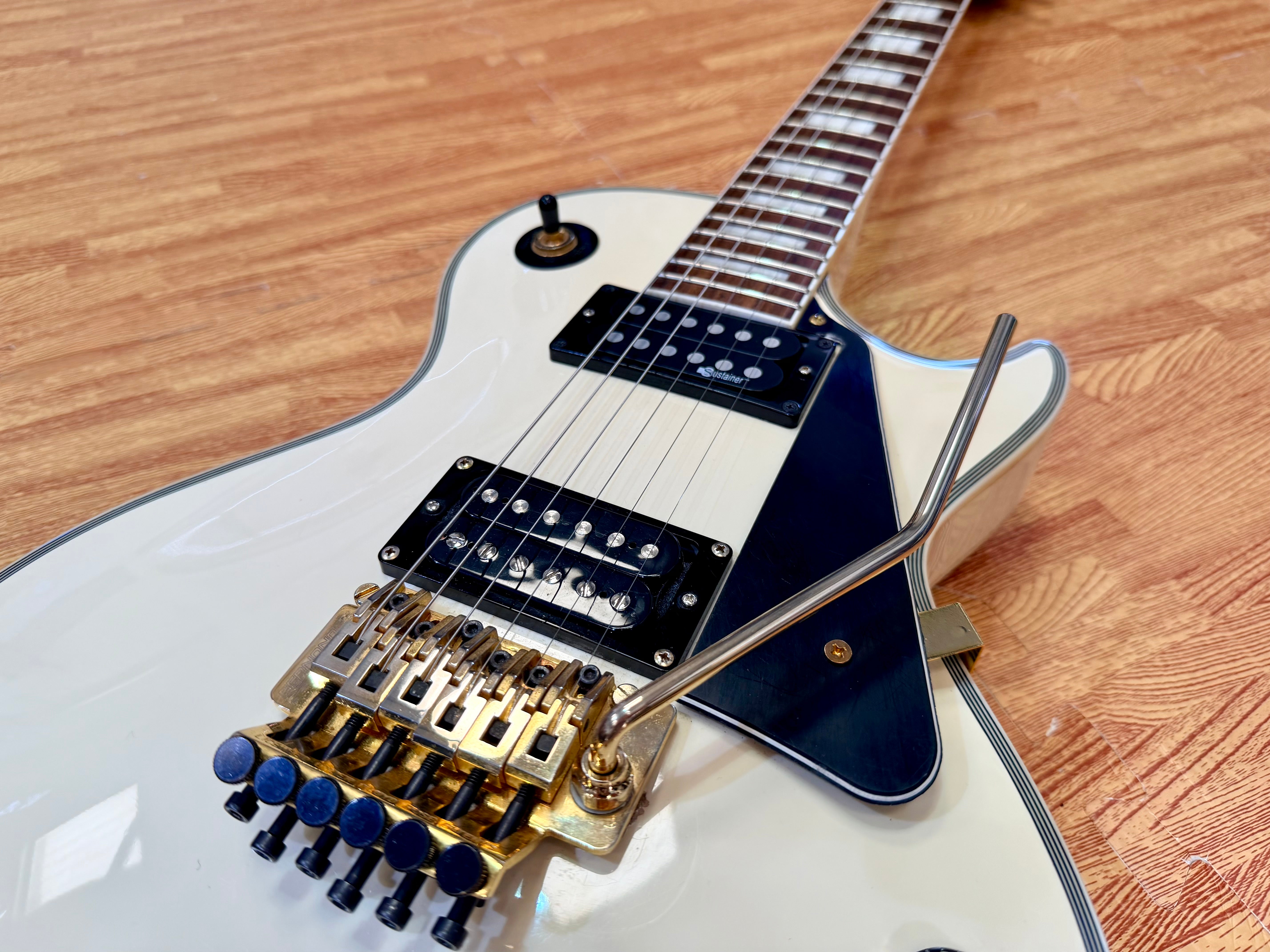 🔥2007🔥 Burny RLC-85S Custom~ Sustainer + Floyd Rose~ Snow White Les Paul!