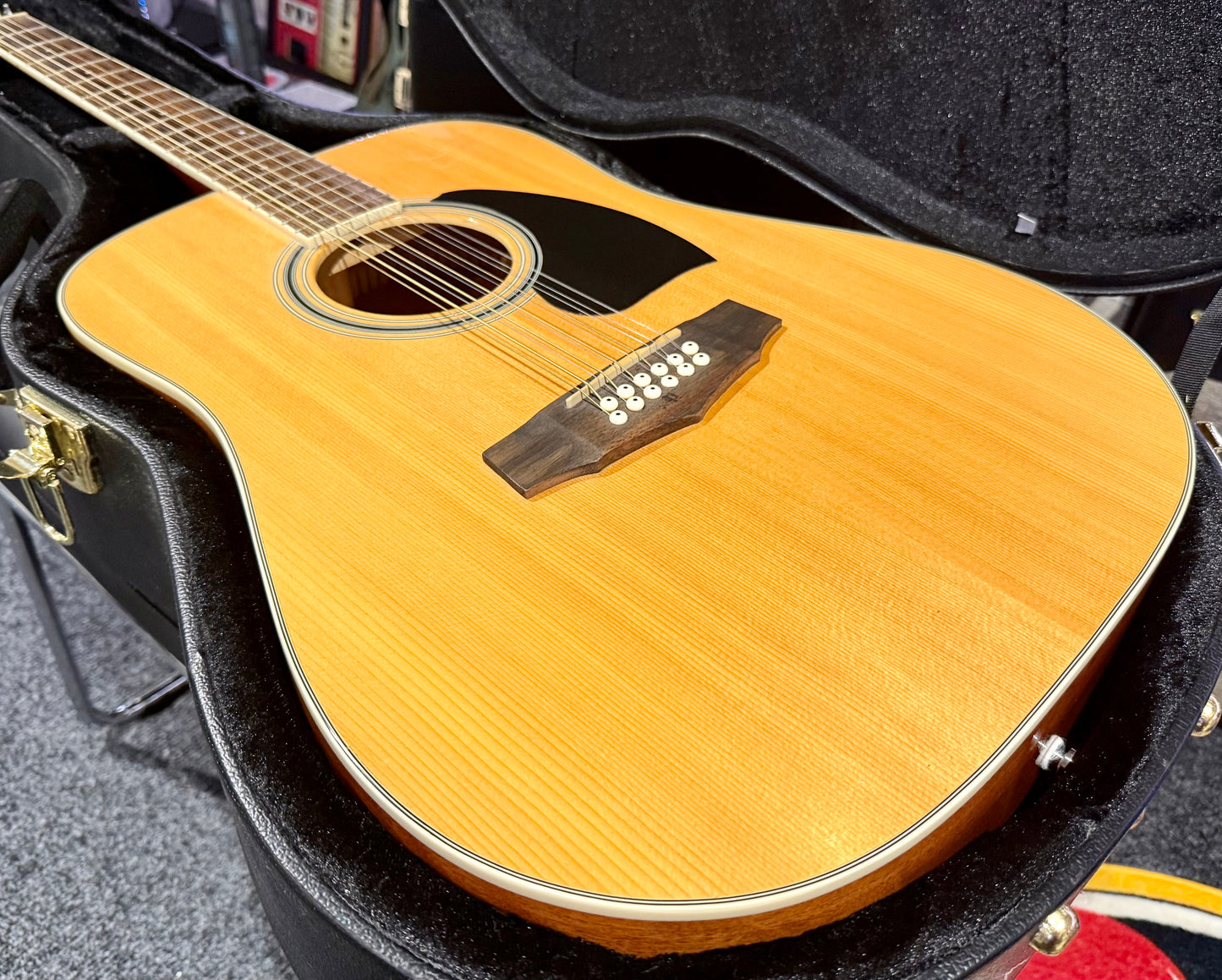 🌟MINT WITH HARD CASE🌟 Ibanez PF1512 Natural 12 String Acoustic Guitar!
