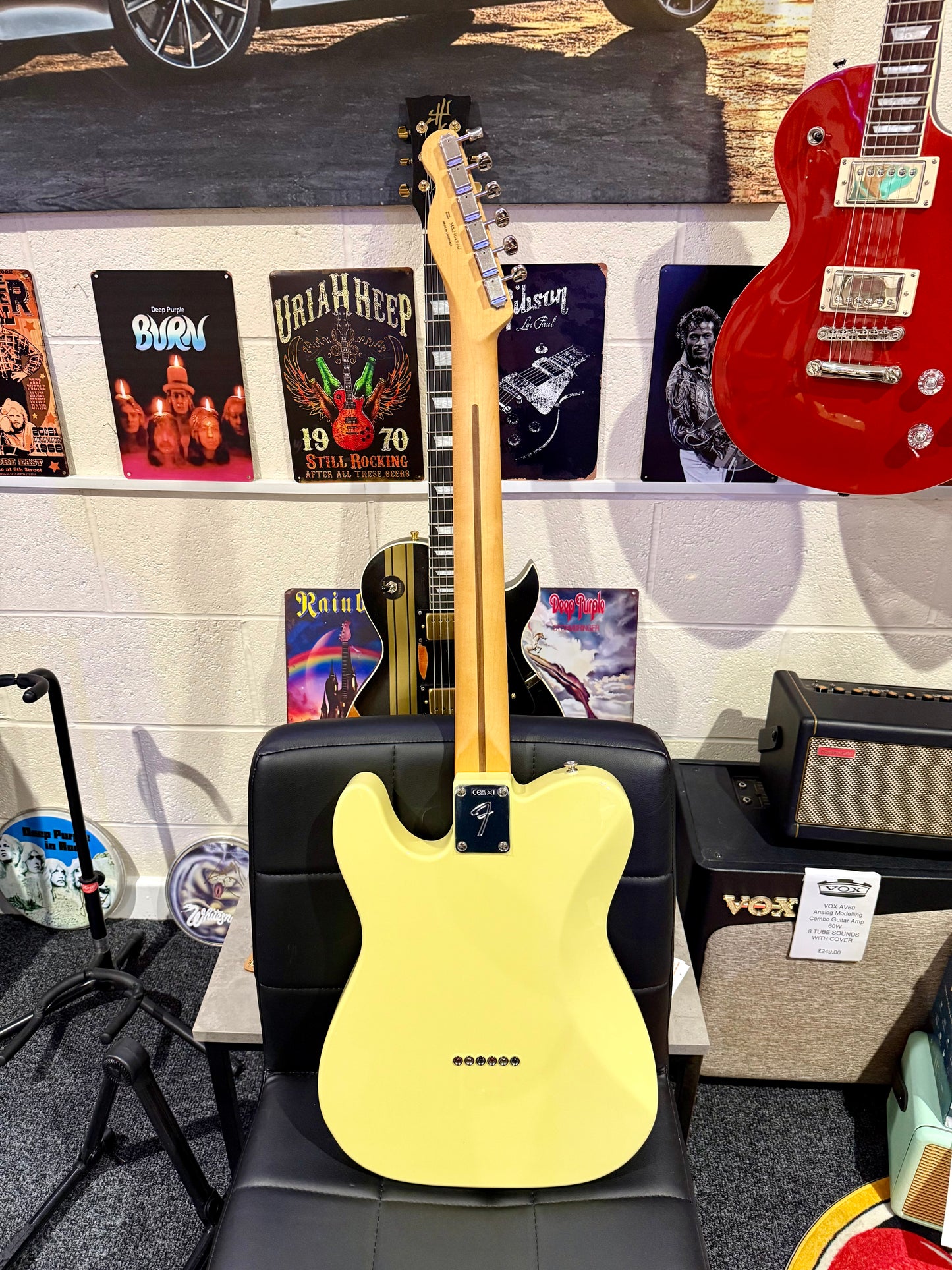 🌟NEW 2024🌟 Fender Player ii Telecaster HH~ Hialeah Yellow~ Maple Fretboard!