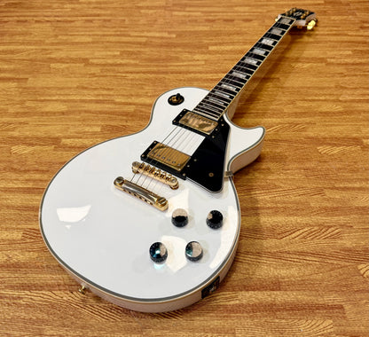 ⚡️7lb⚡️Epiphone Limited Edition Les Paul Custom Lite~ Alpine White & Gold~ 2019!