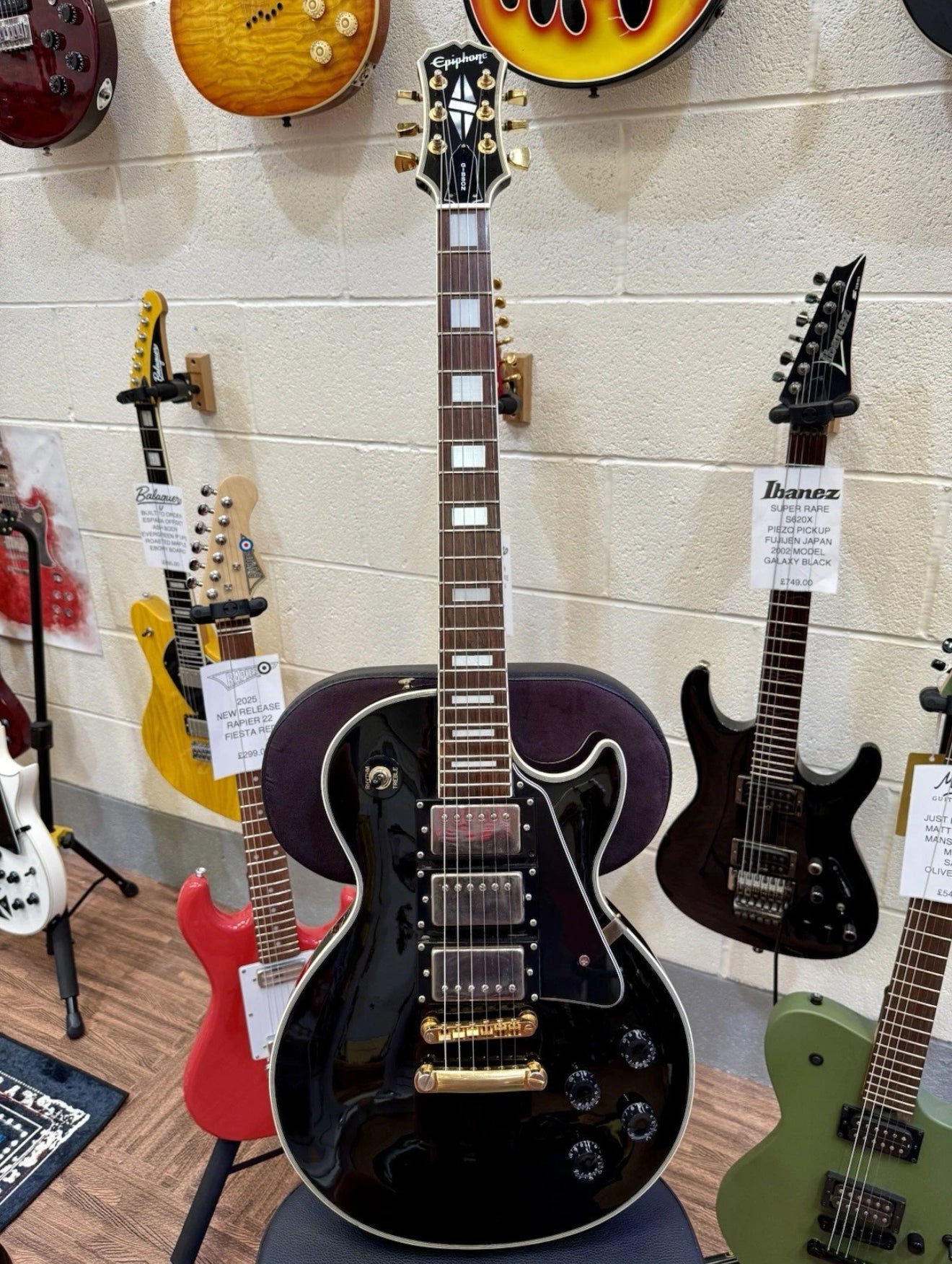 🔥1997 Korea🔥  Epiphone Les Paul Black Beauty Custom~ Exceptional Condition!