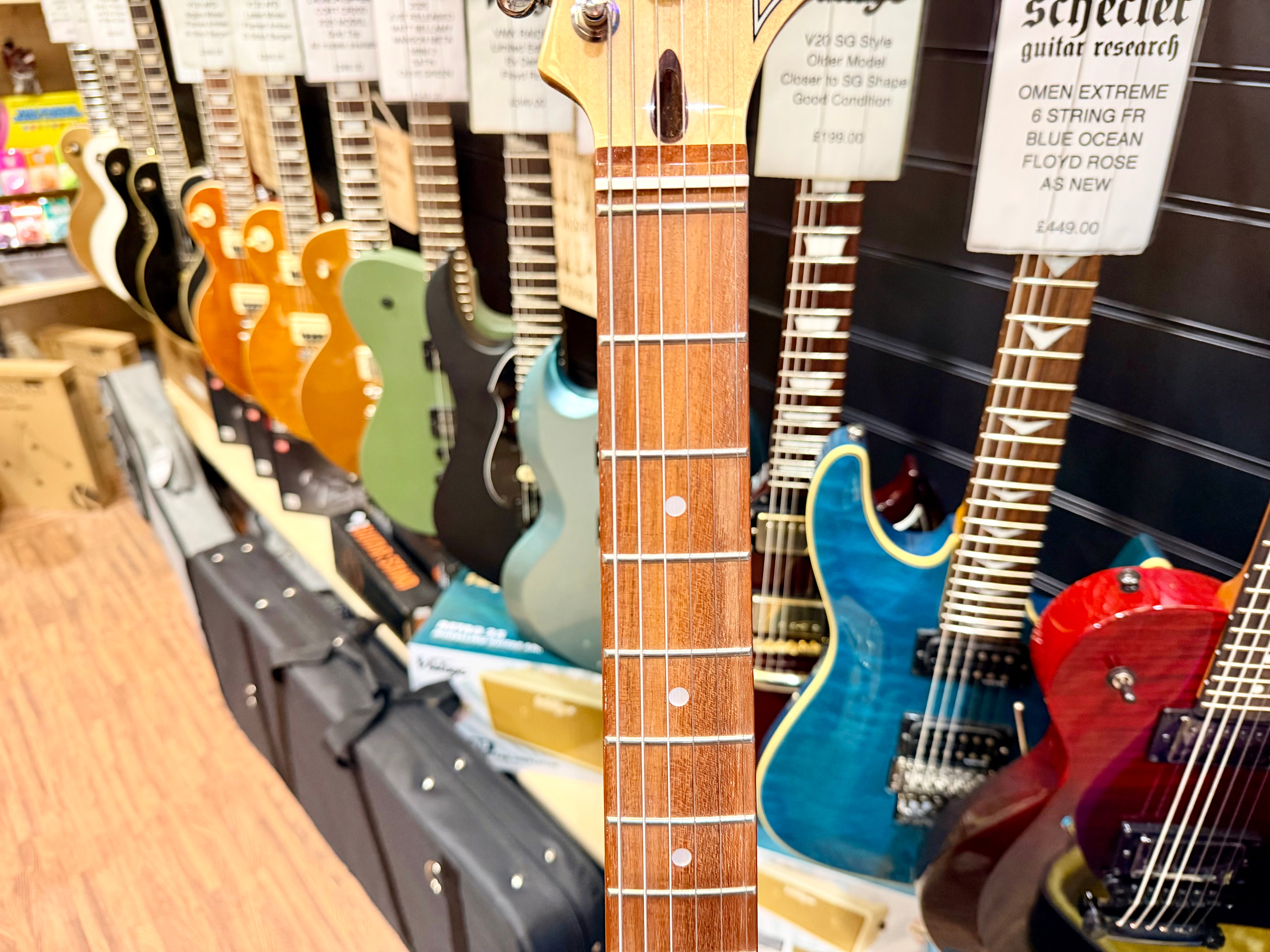 ✨EX-DEMO✨ Rapier 22 Electric Guitar In Daphne Blue~ Alan Entwistle Designed!