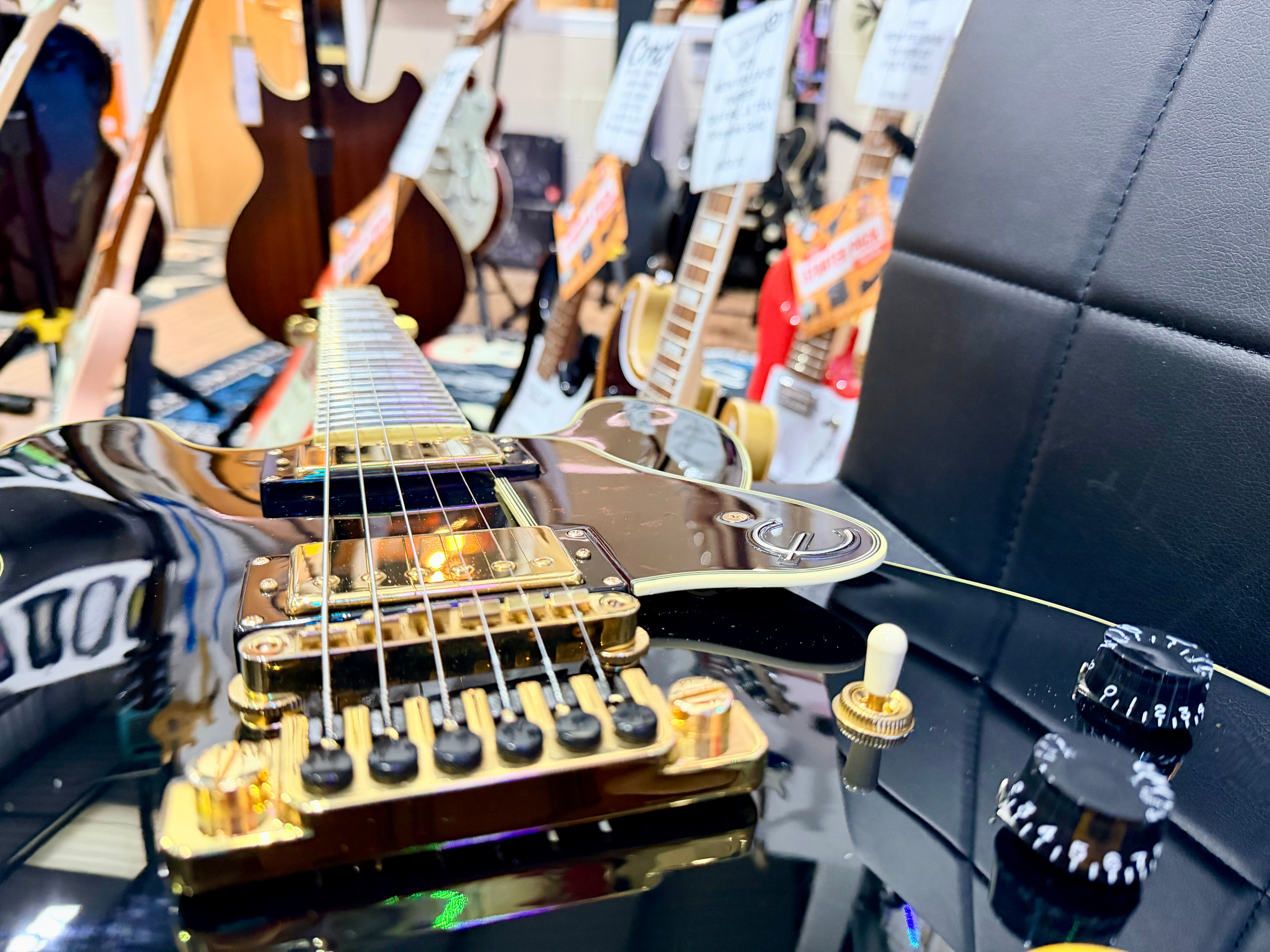 🔥MINT🔥 Epiphone B.B. King Lucille Guitar~ 2016~ Ebony Black~ Semi-Hollowbody!