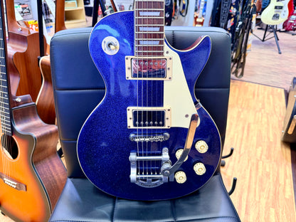 ✨RARE✨ 1997 Epiphone Les Paul~ Limited Edition Blue Sparkle~ Korea Bigsby Trem!