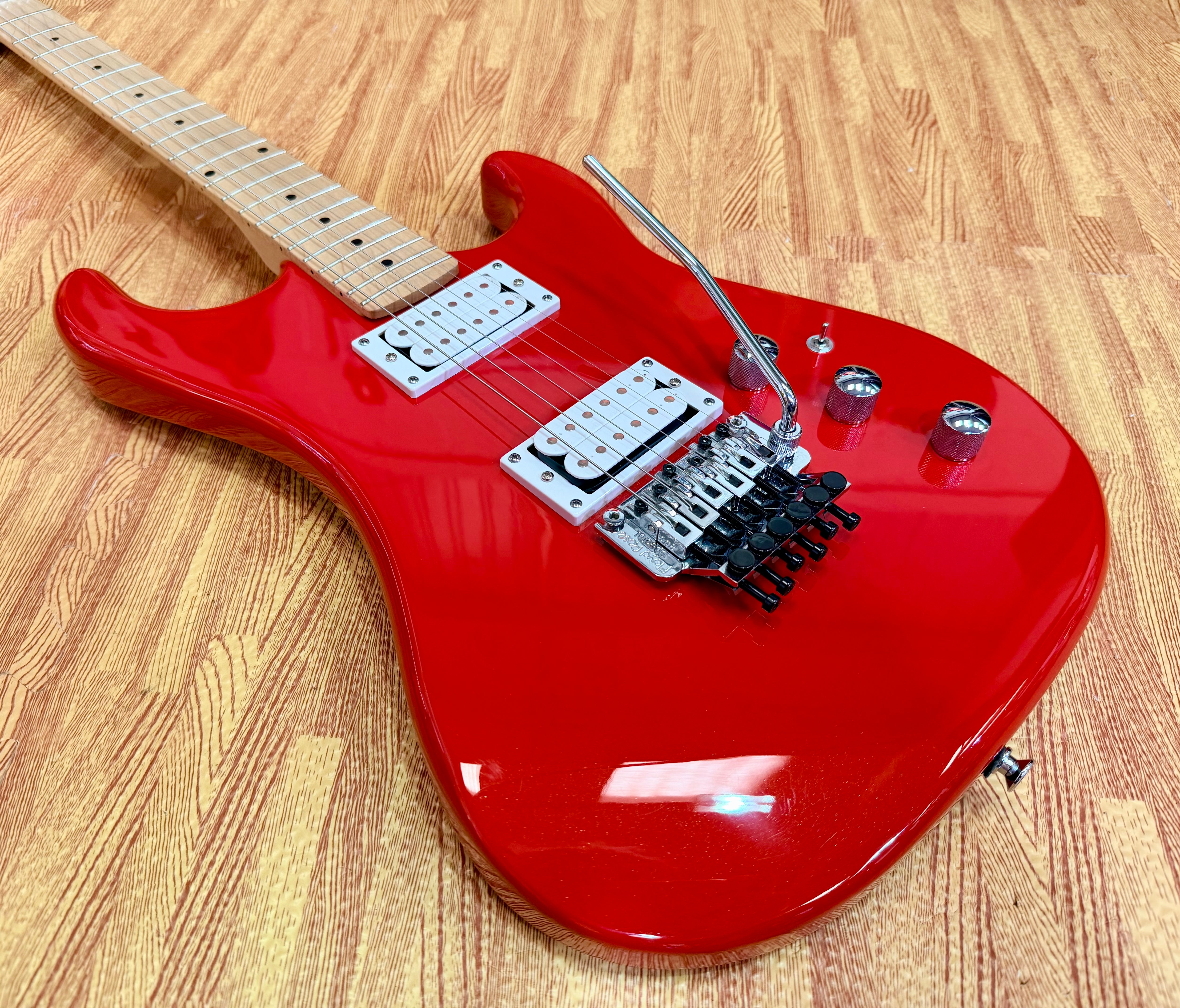 🔥2021🔥 Kramer Pacer Classic FR Special~ Scarlet Red Metallic~ Floyd Rose HH!
