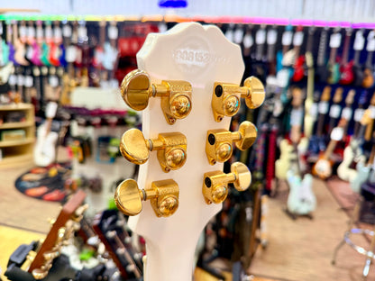 ⚡️7lb⚡️Epiphone Limited Edition Les Paul Custom Lite~ Alpine White & Gold~ 2019!
