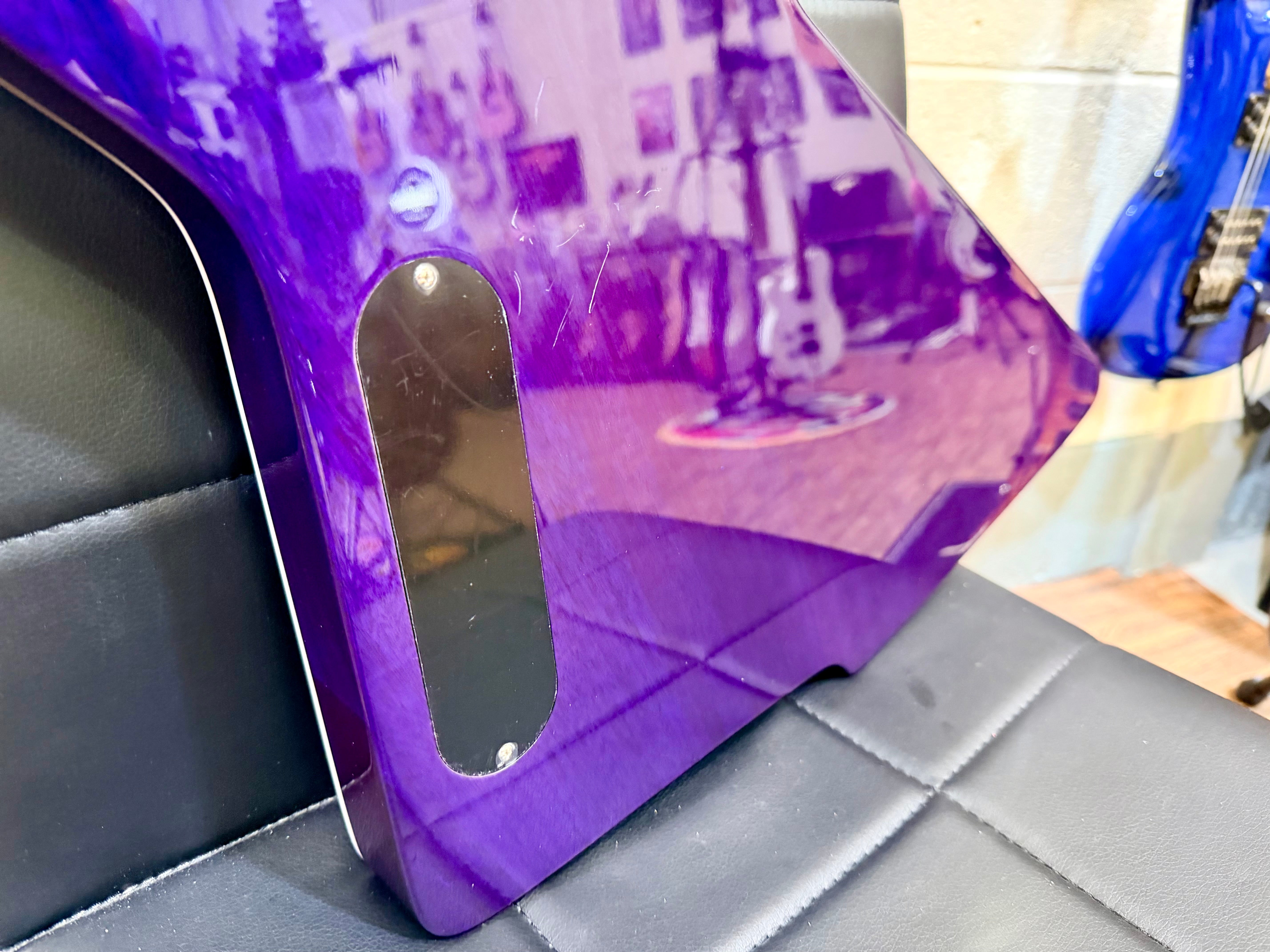 🔥2024🔥 Westcreek Destroyer Electric Guitar~ Explorer Body Shape~ Purple Burst!