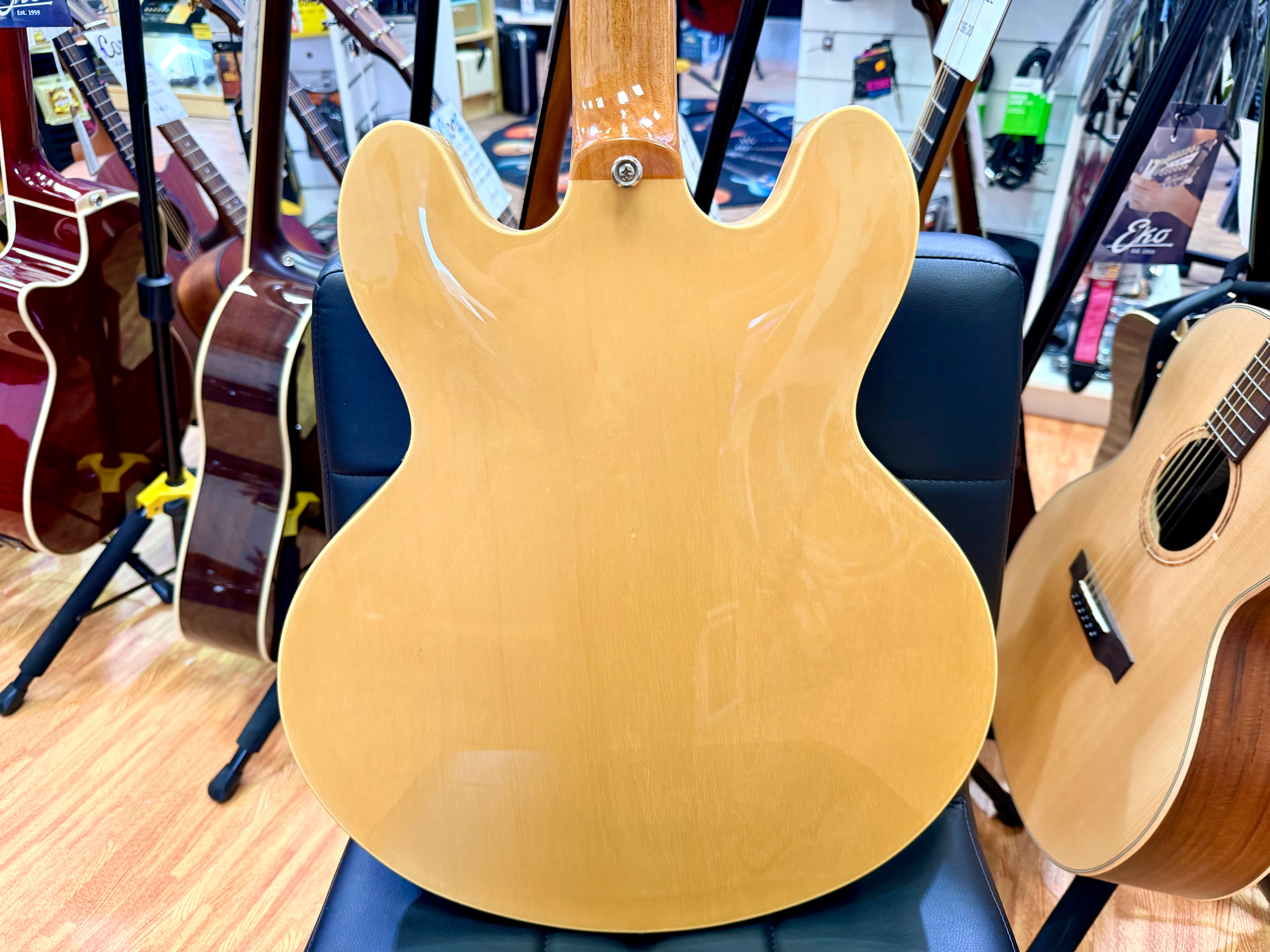 ⚡️2016⚡️ Epiphone Casino Natural Hollowbody P90 Electric Guitar~ Dogear Pickups!